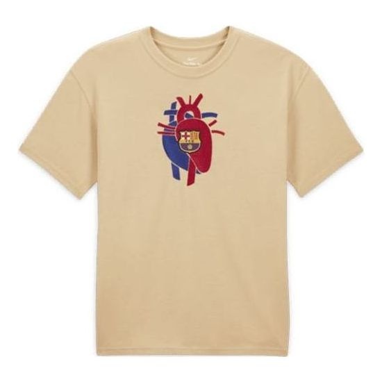 Nike x FC Barcelona x Patta Max90 T-Shirt 'Tan' FJ4208-252 - 1