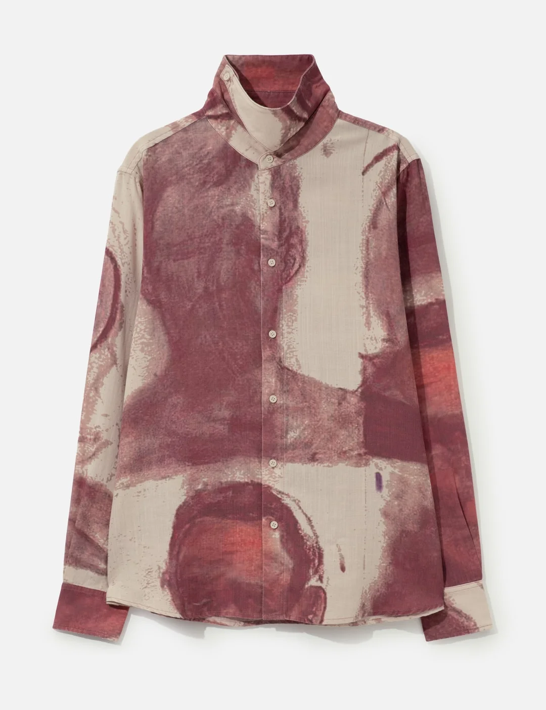 FACE SKETCHES STORM FLAP BUTTON UP SHIRT - 1