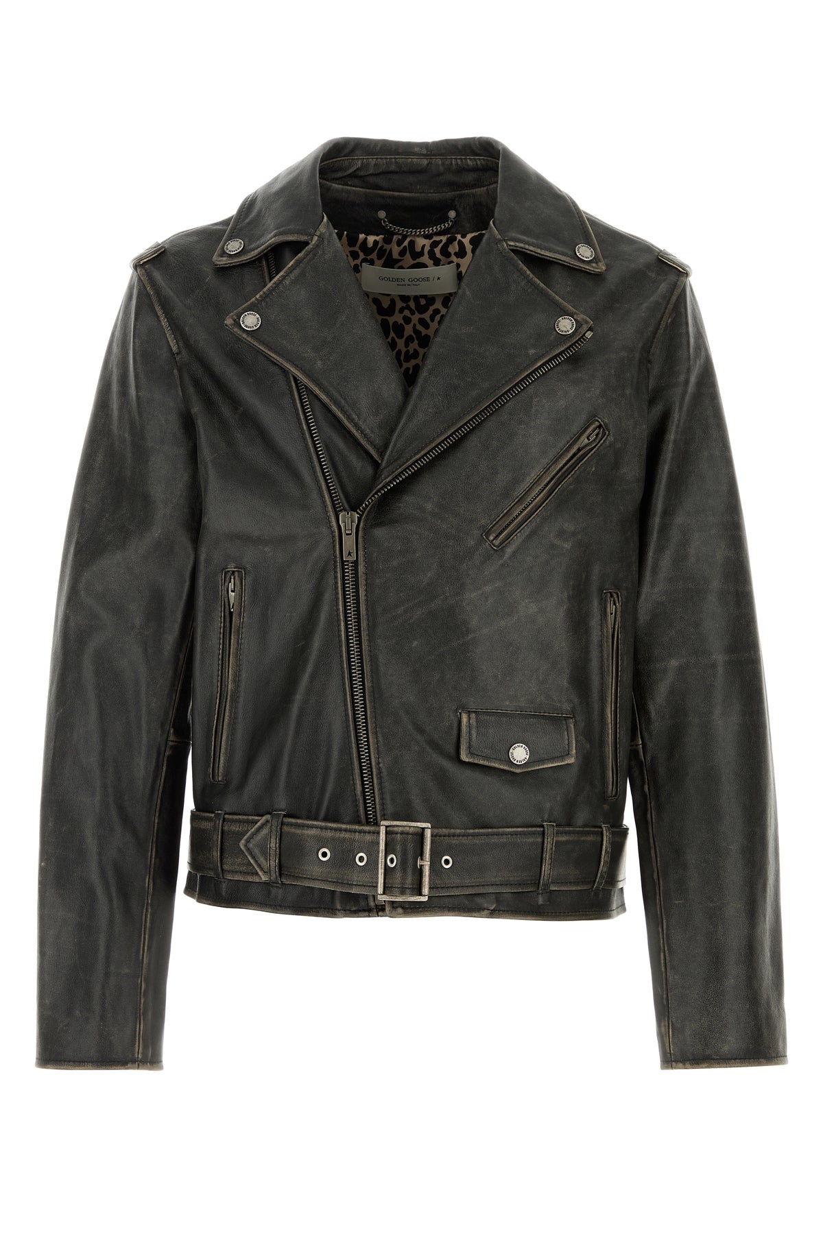 Slate leather jacket - 1