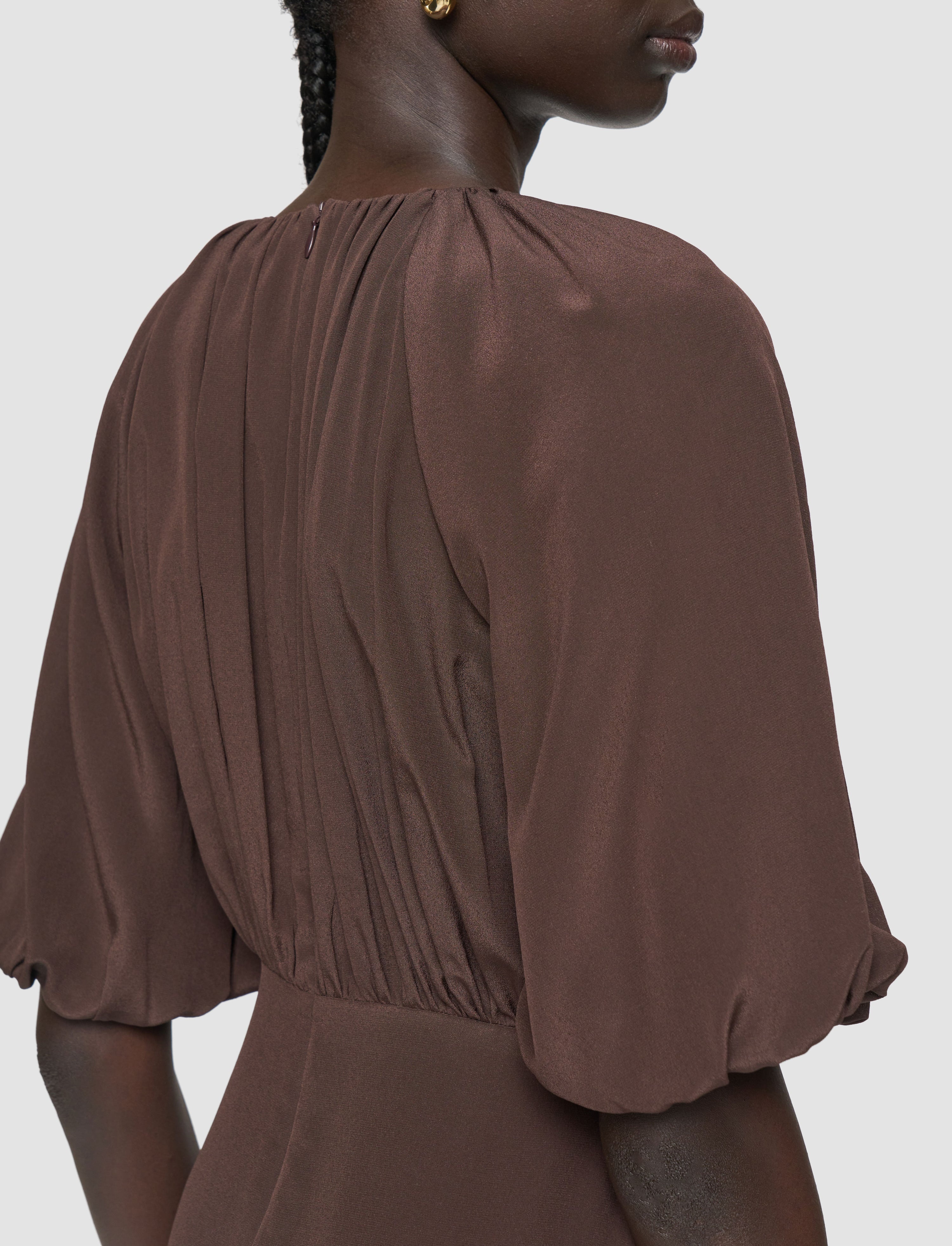 Lizzie Crepe de Soie Silk Dress - 4