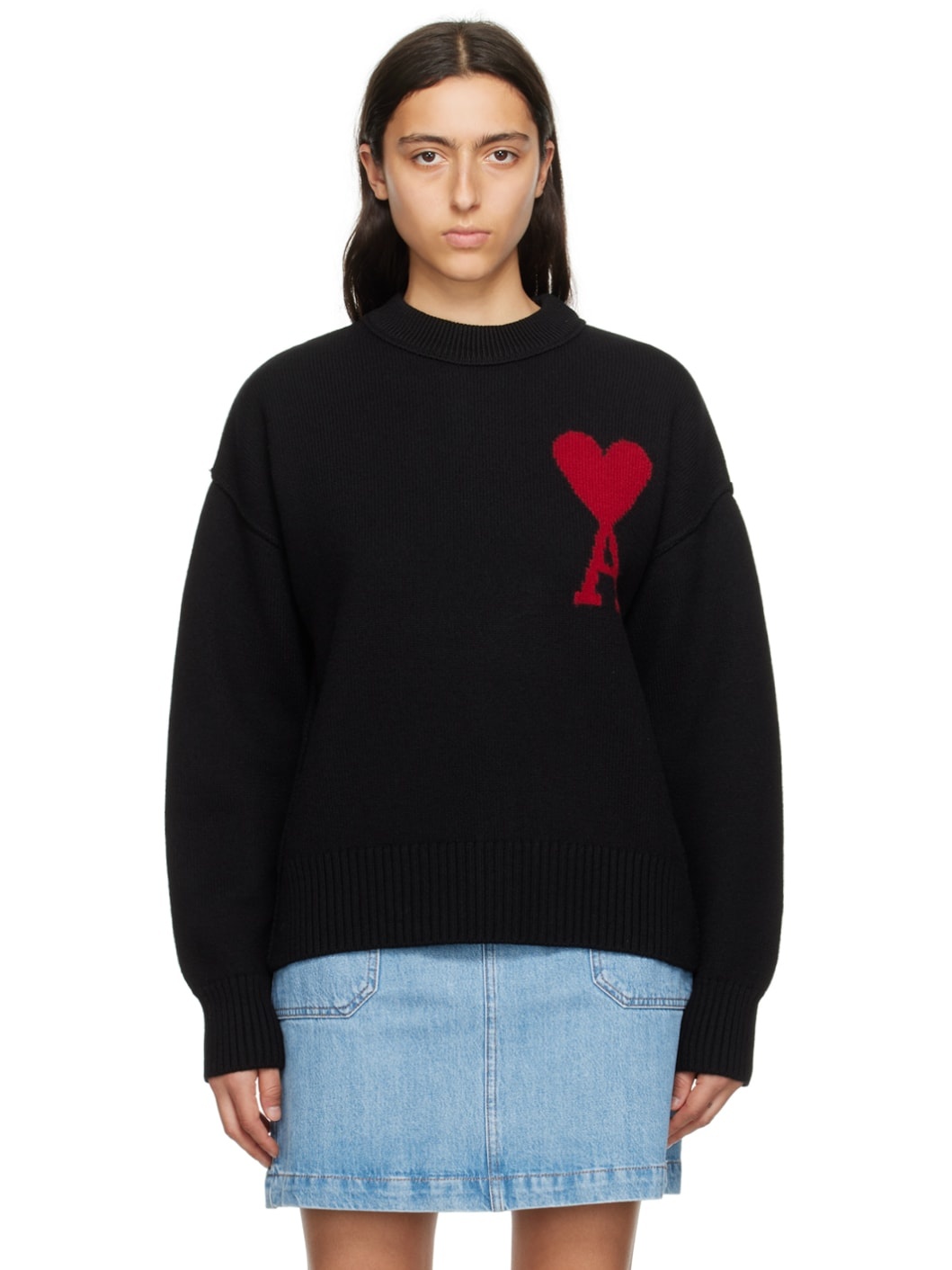 Black Ami de Cœur Sweater - 1