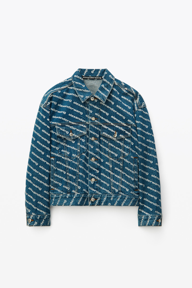 GAME LOGO JACKET IN DENIM - 1