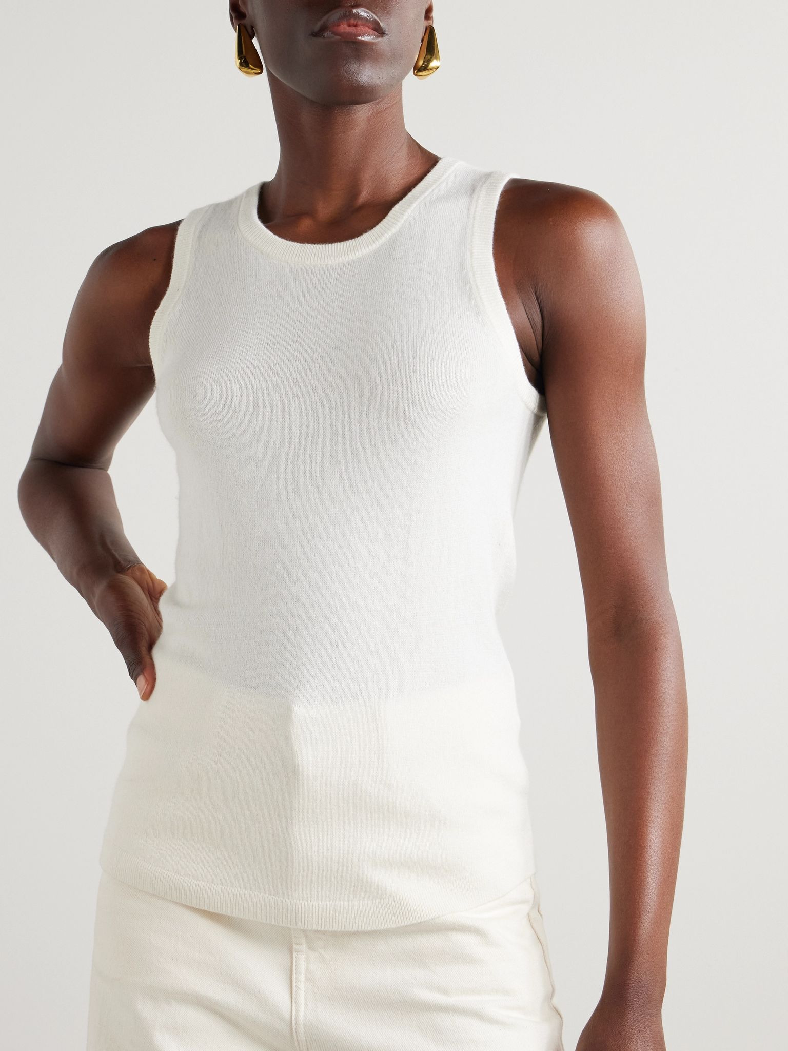 Cashmere tank Cream - 3