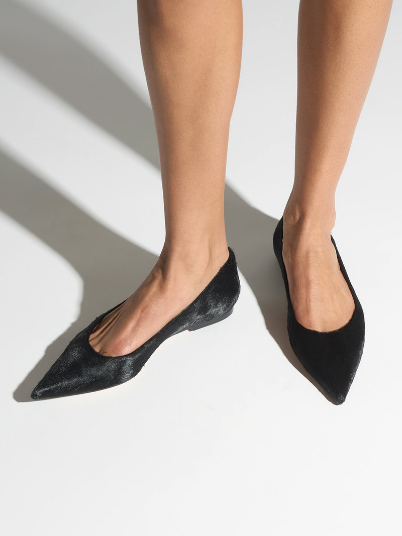 Aeyde Cassy Pony Hair Ballet Flats outlook