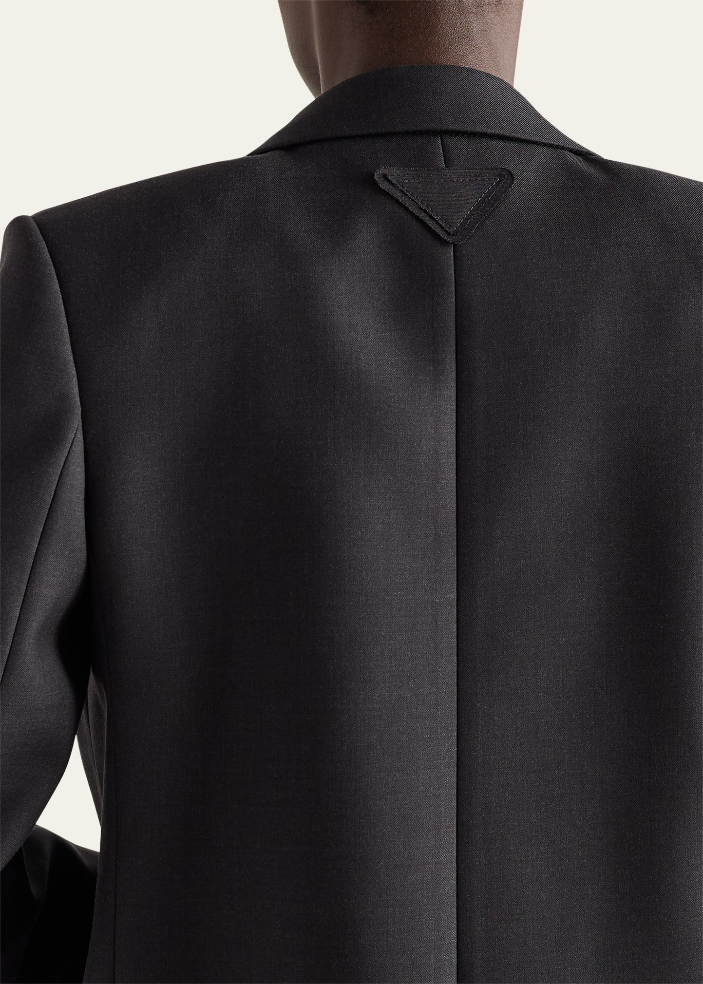 Wool Gabardine Single-Breasted Blazer - 5