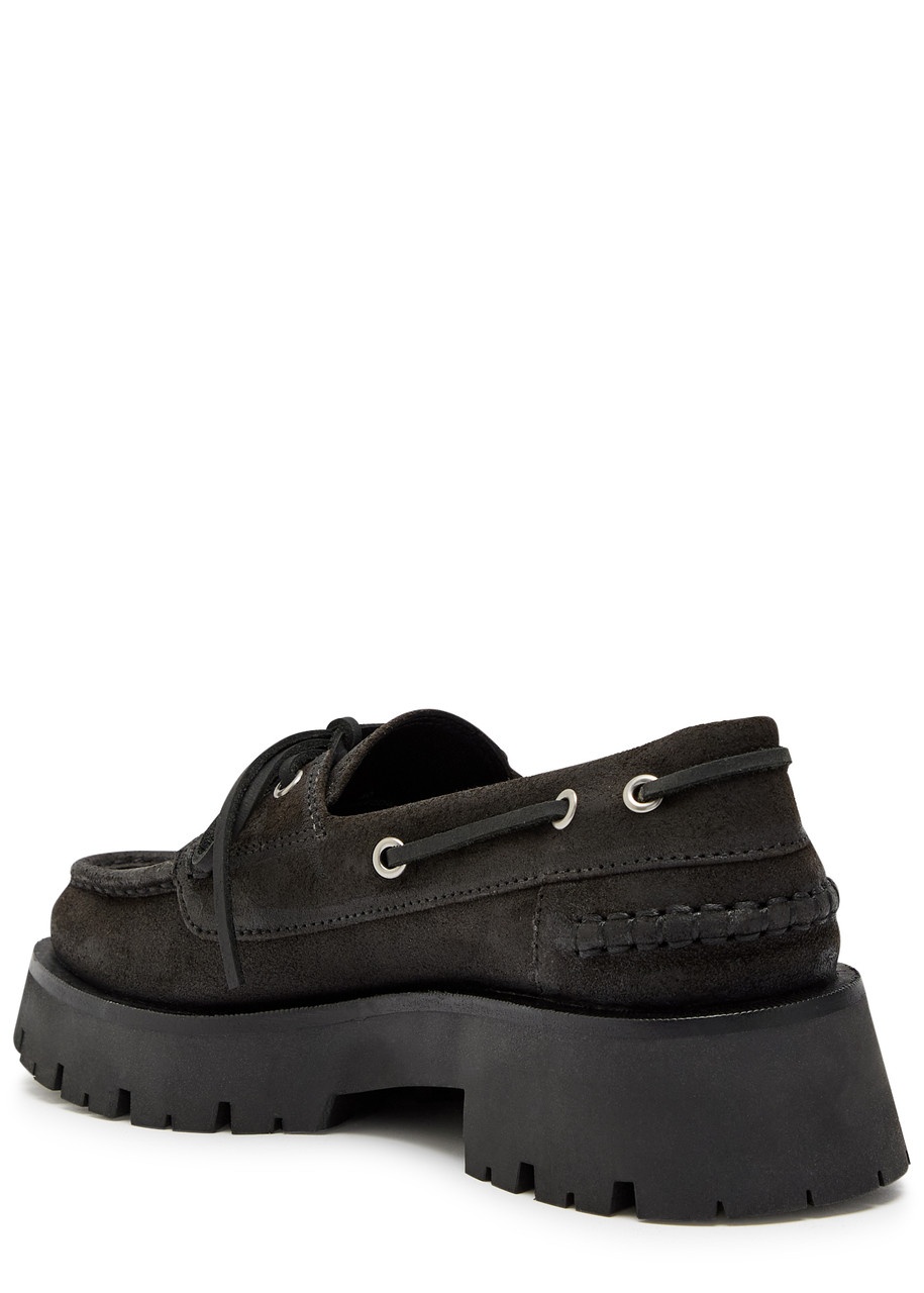 Alexander Wang Carson 50 Waxed Suede Boat Shoes - 2