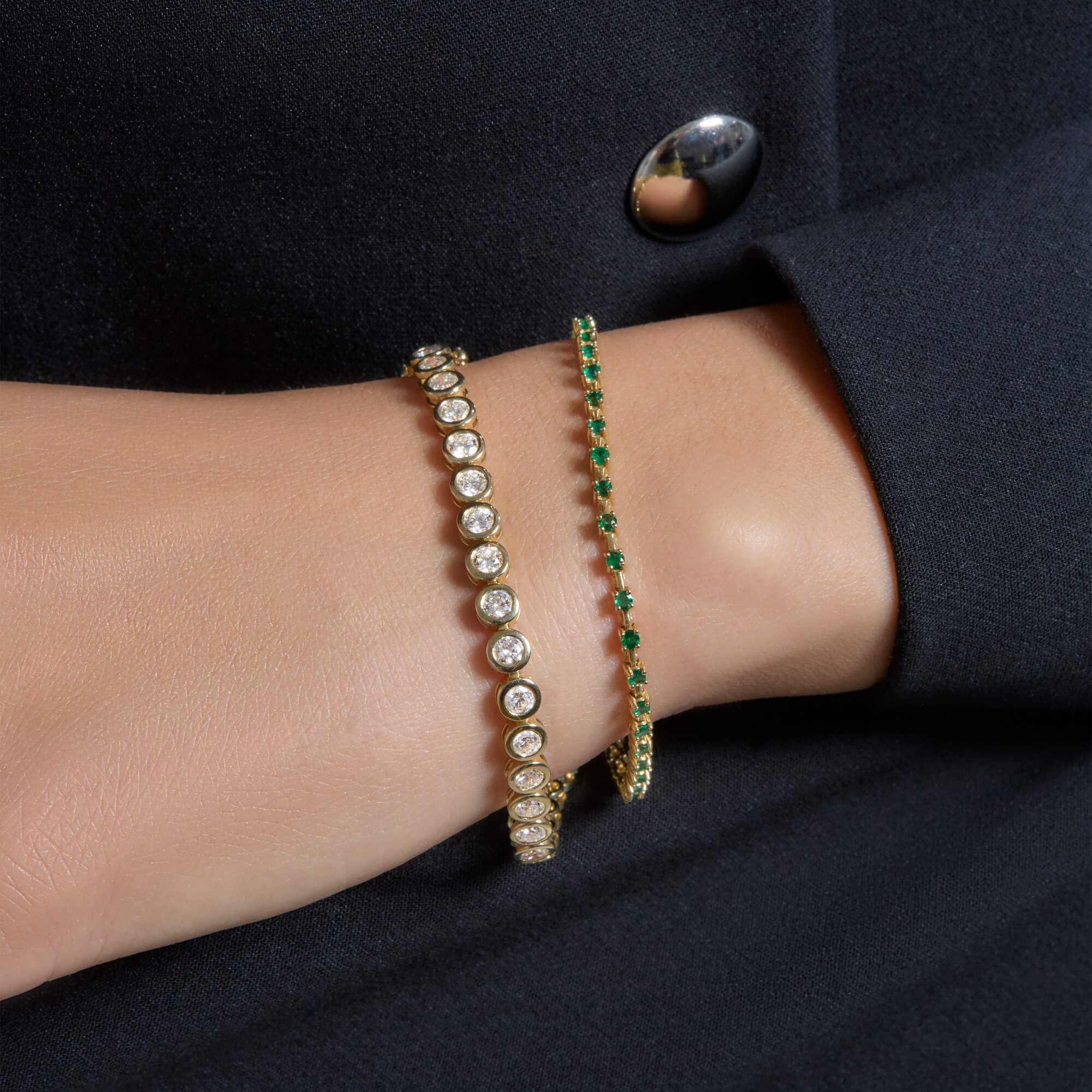 Emerald Ace Tennis Bracelet - 7
