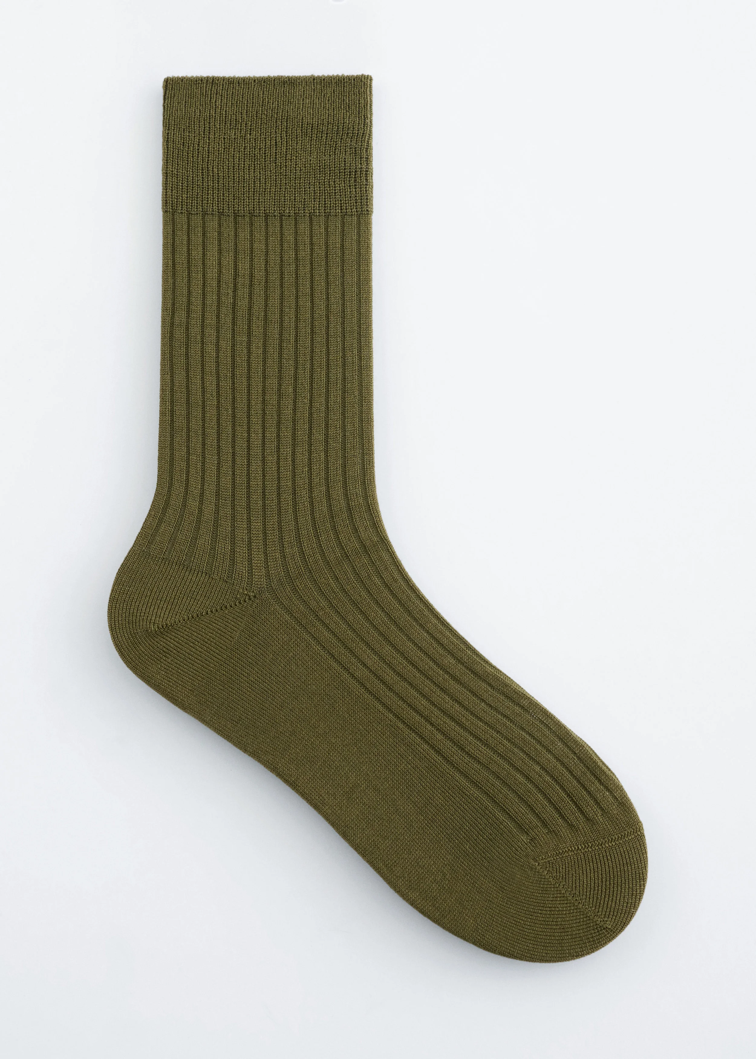 Ribbed Silk Socks - 1