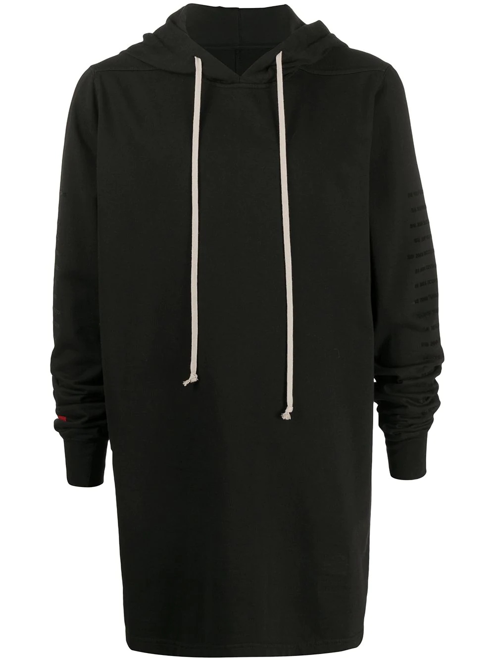 long drawstring hoodie - 1