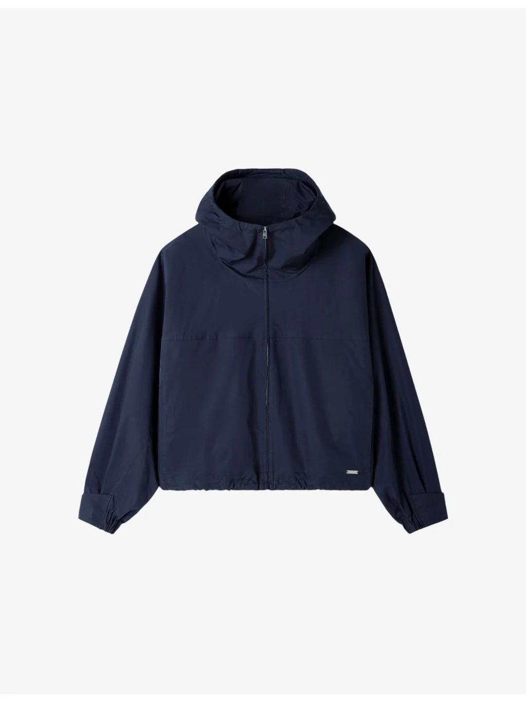 Hooded Zip-Up Cotton-Blend Jacket - 1