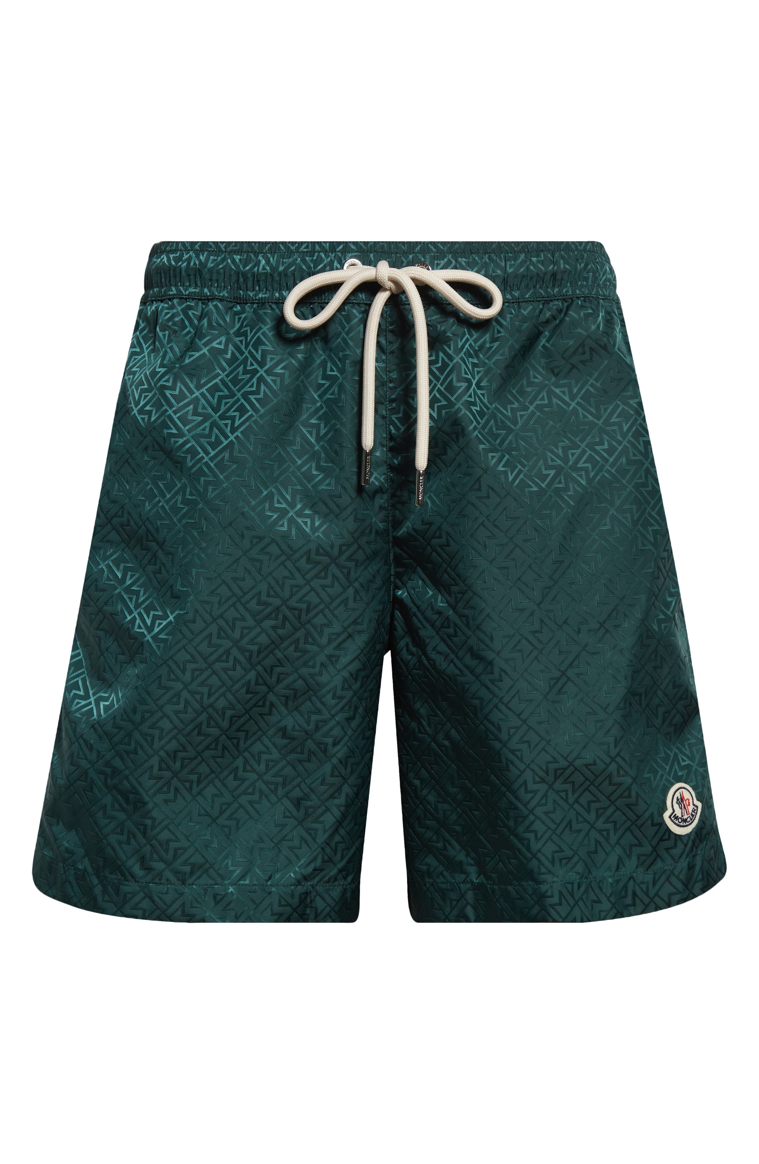 Moncler Boxer Mare Swim Trunks in Green at Nordstrom - 6