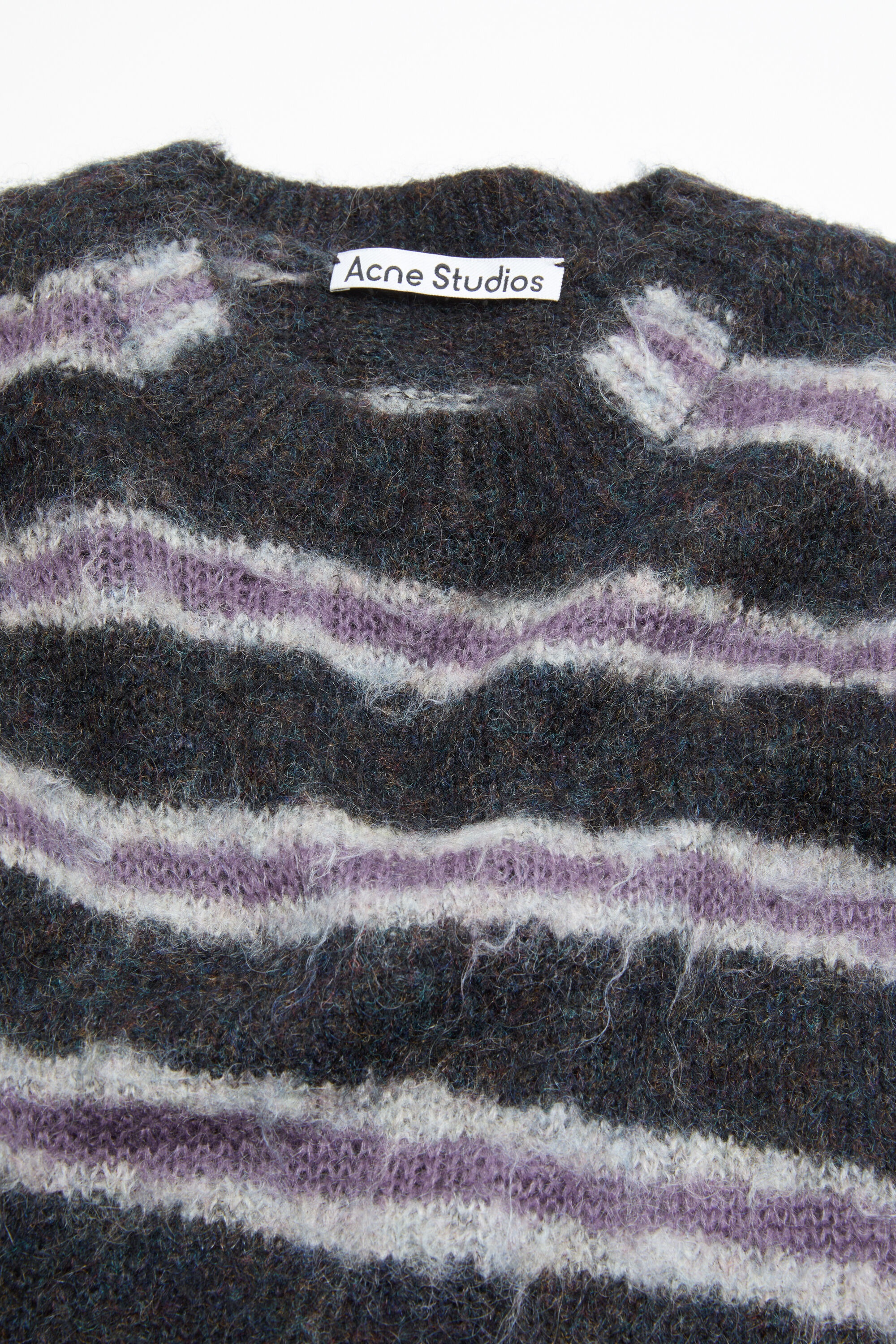 Mohair blend jumper - Dark grey melange/multi - 5