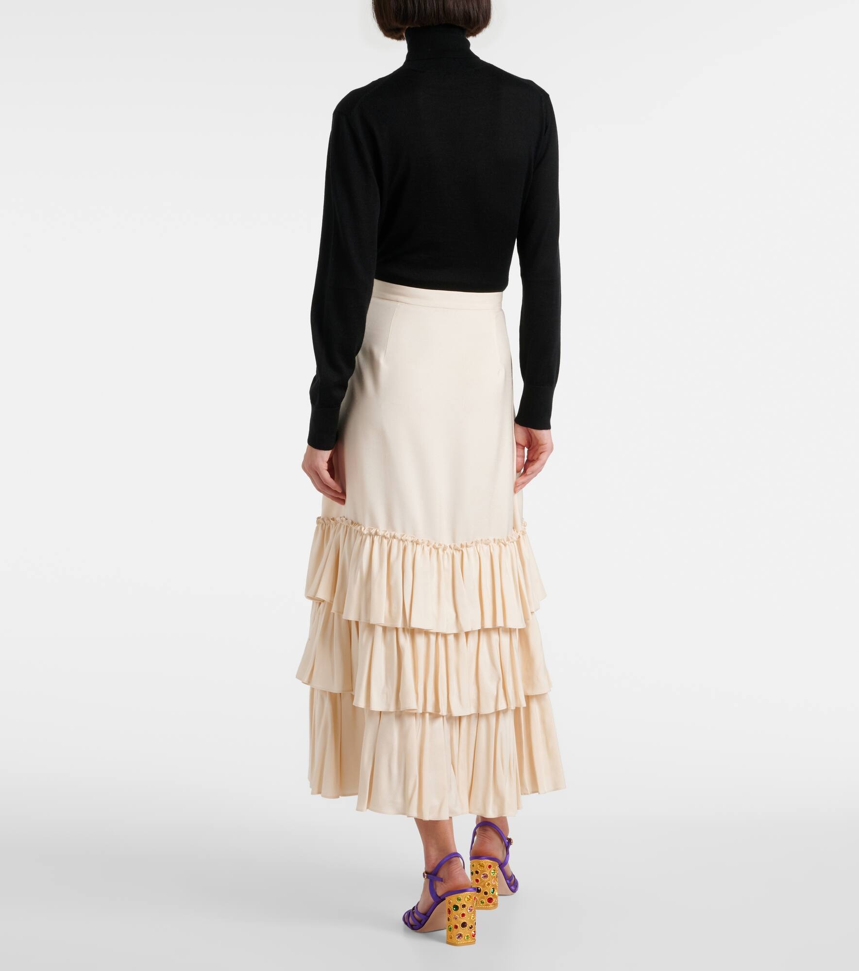Silk maxi skirt - 3