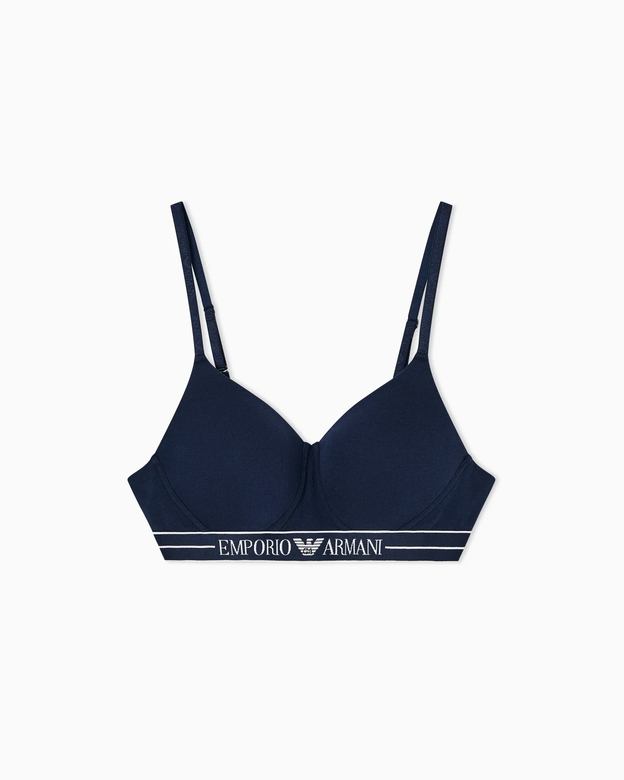 ASV ORGANIC-COTTON PADDED BRALETTE WITH LOGO UNDERBAND - 1