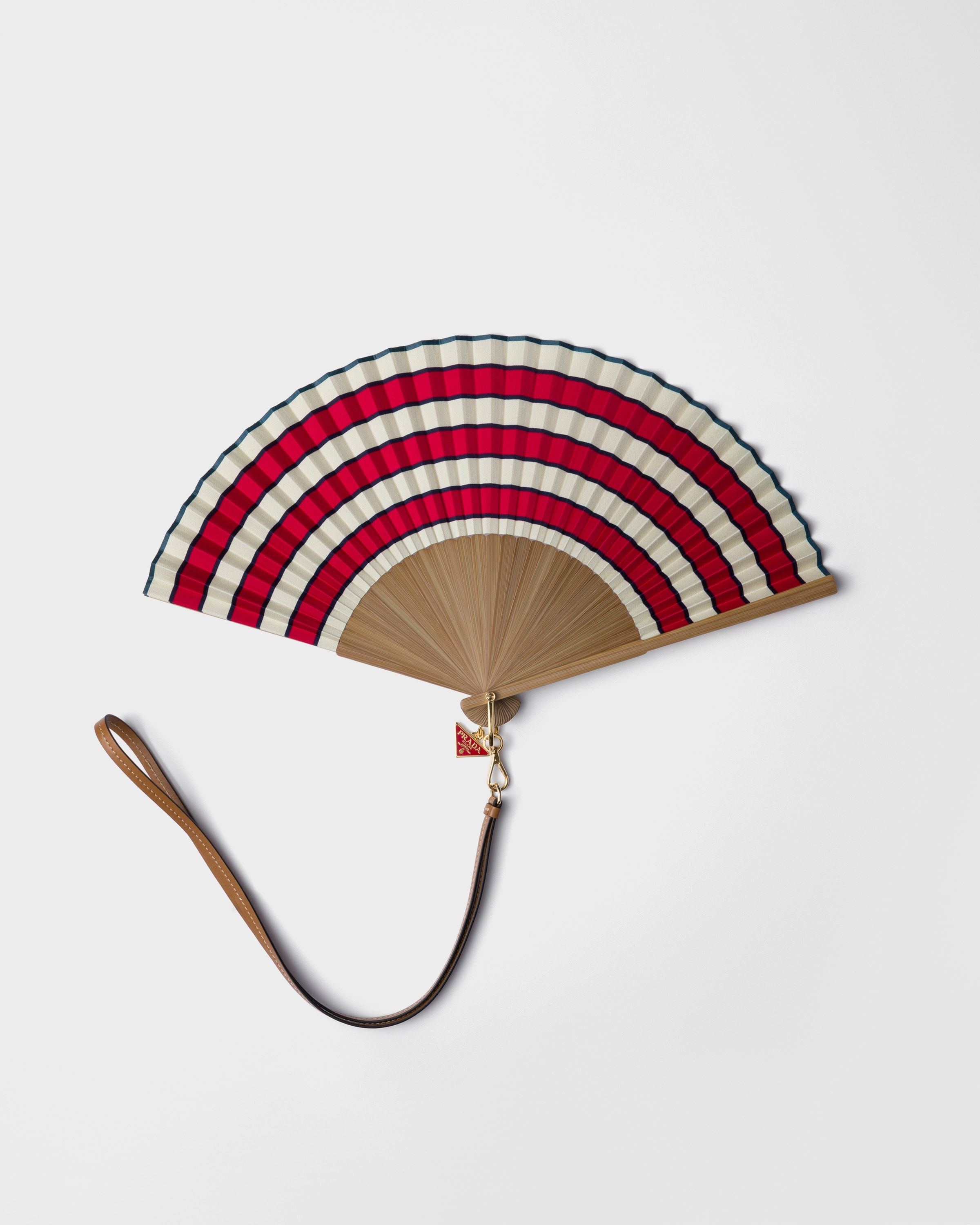 Fan with leather strap 1