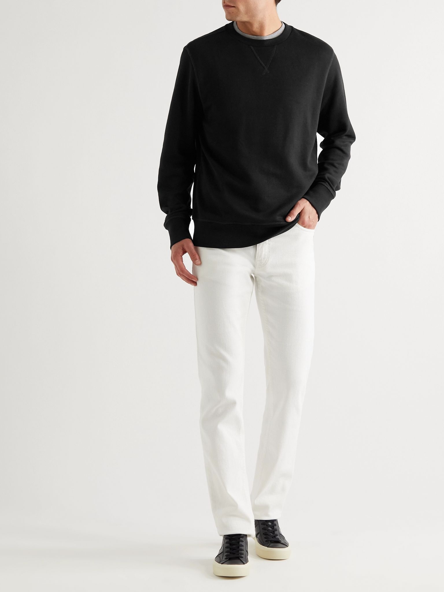 Cotton-Blend Jersey Sweatshirt - 2