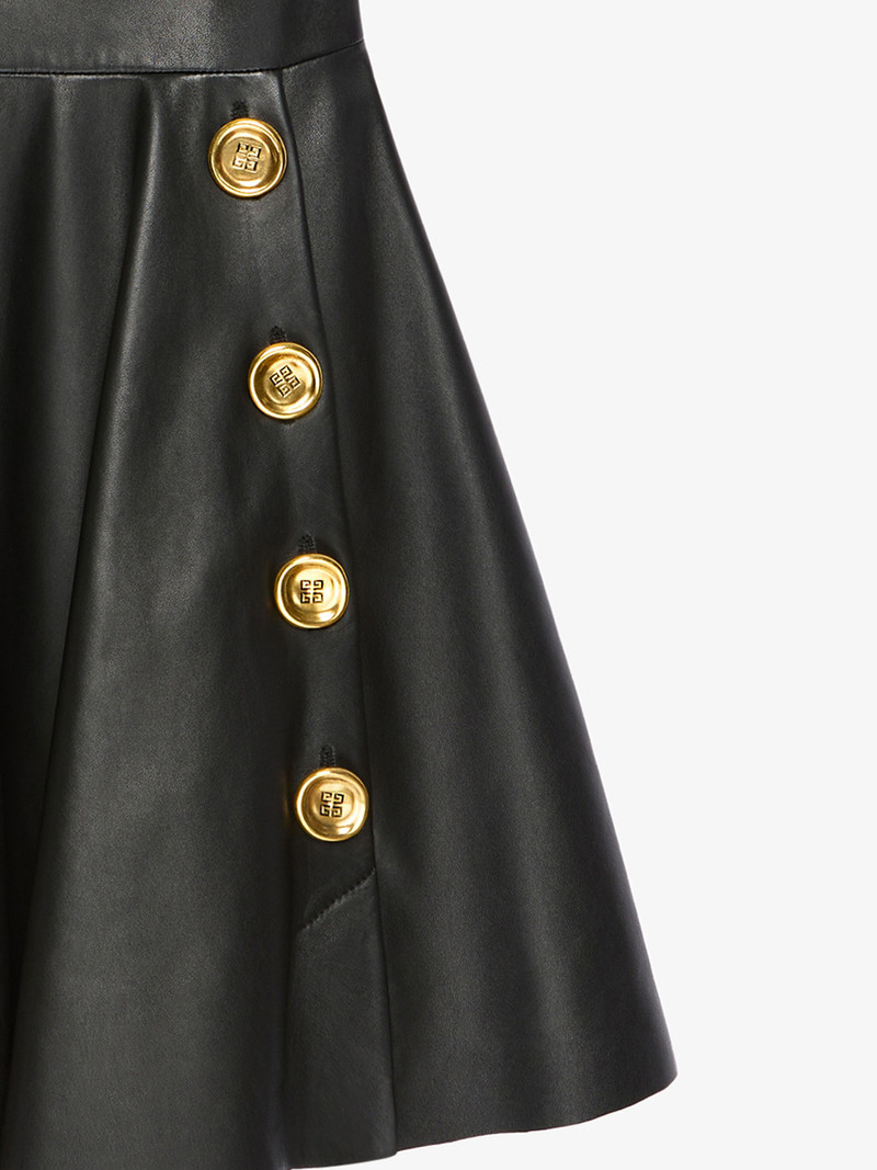 DRESS IN NAPPA WITH TWISTED STRAPS 4