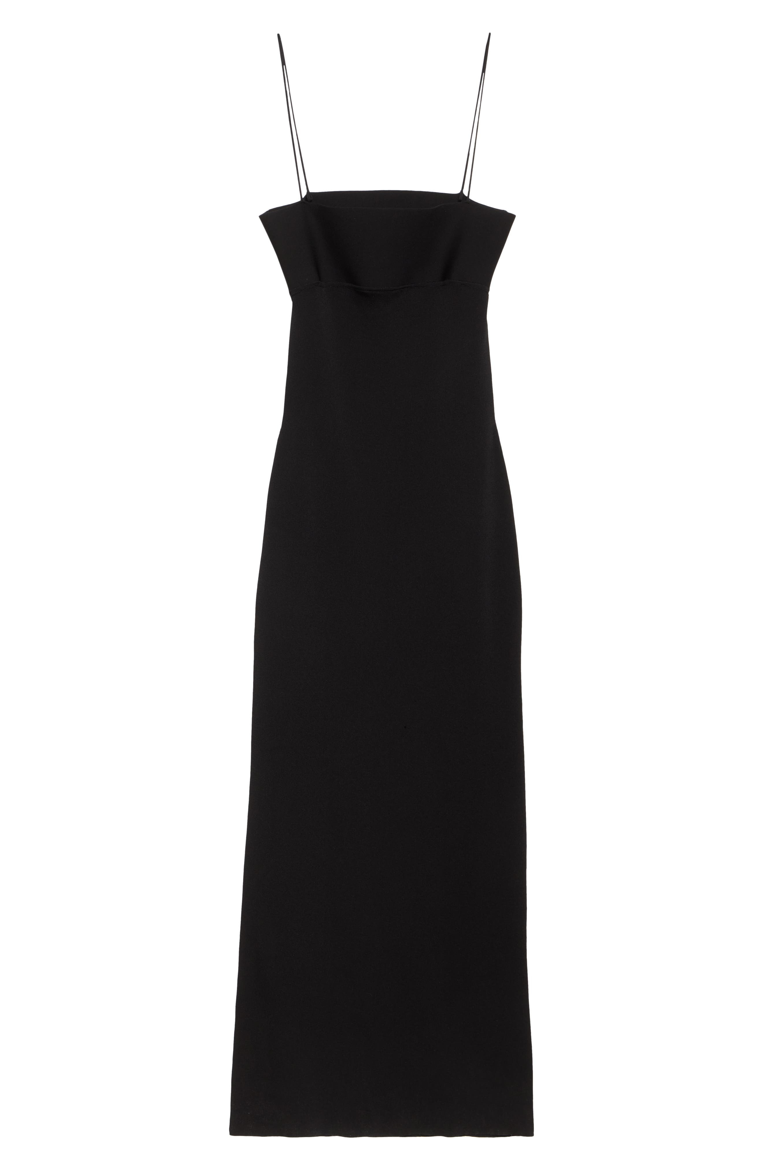 Alexander Wang Logo Jacquard Maxi Slipdress in Black at Nordstrom - 5