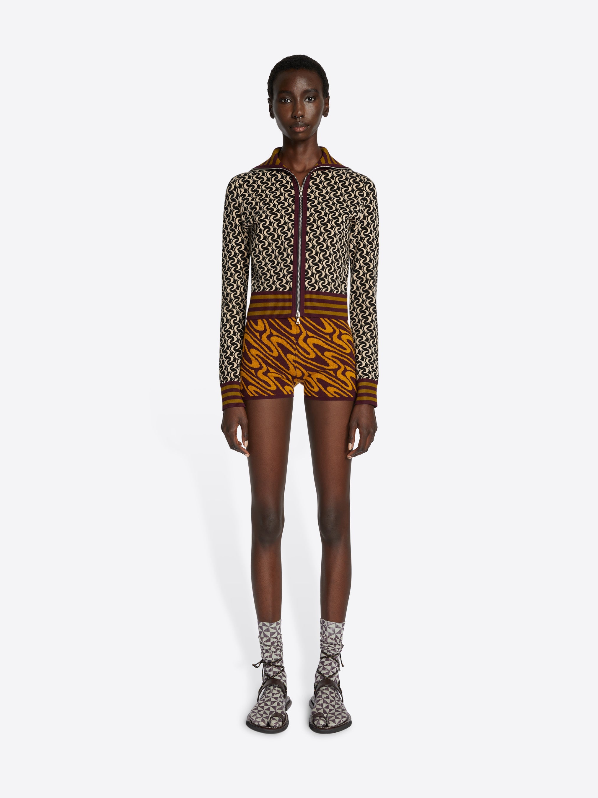KNITTED ZIP CARDIGAN - 2