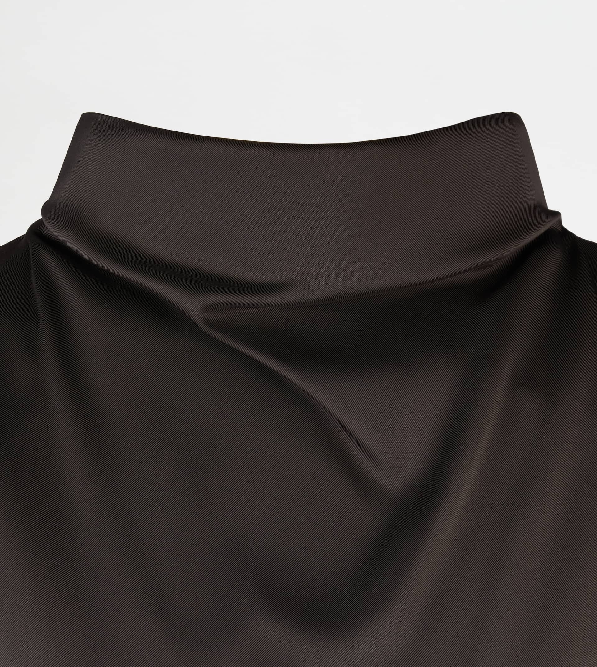 DRESS IN VISCOSE - BROWN - 7