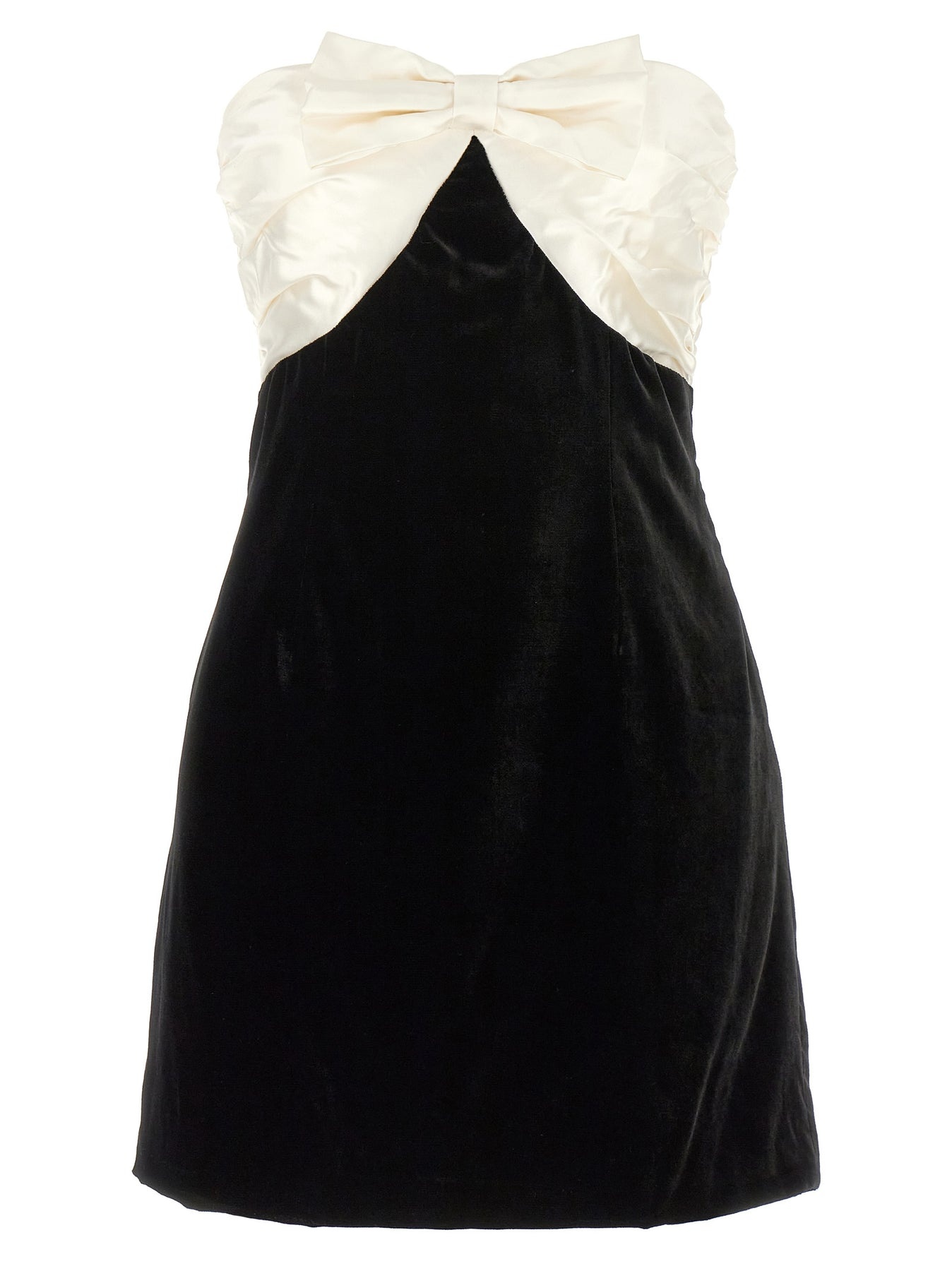 ワンピース ALESSANDRA RICH FW24 Bow short dress (FABX3894F2603 0900) Alessandra Rich Bow Short Dress Dresses White/Black