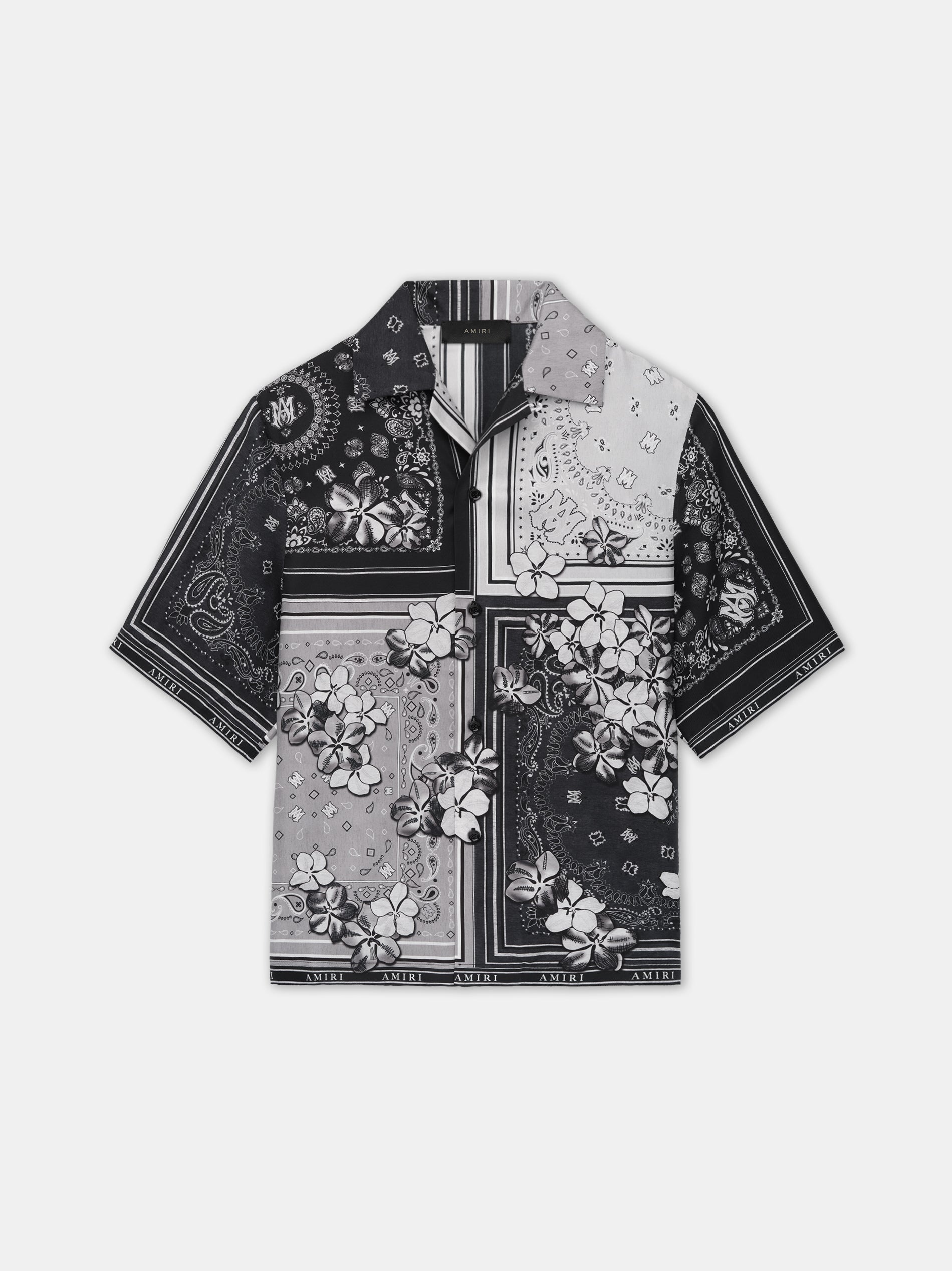 BANDANA FLORAL BOWLING SHIRT - 1