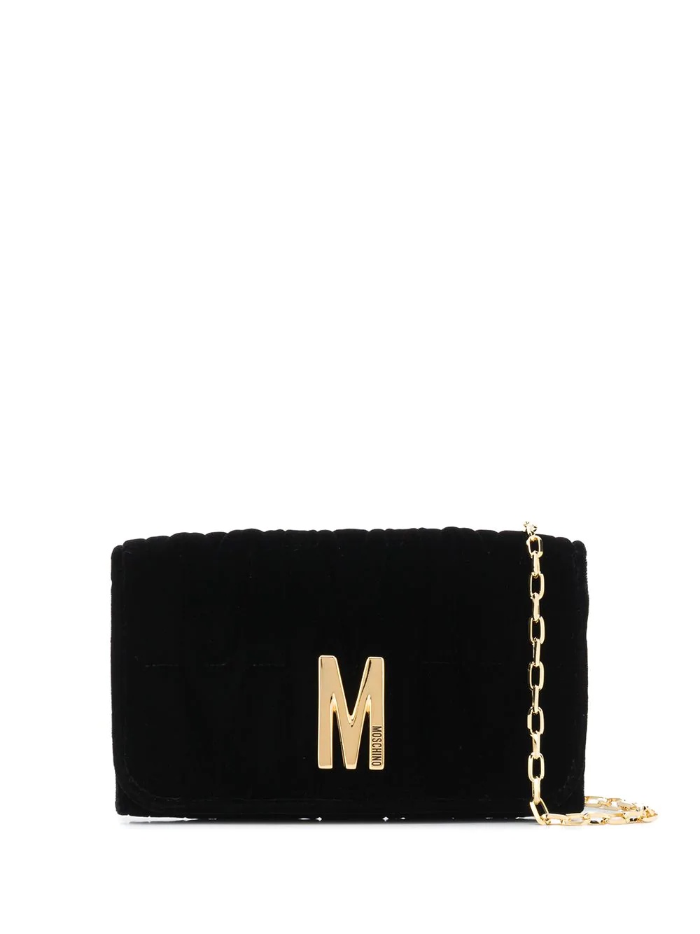 M logo-plaque clutch bag - 1