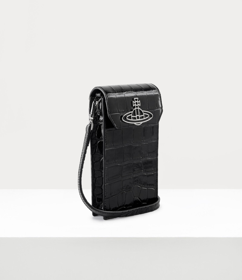 Vivienne Westwood CROCODILE THIN LINE ORB PHONE BAG outlook
