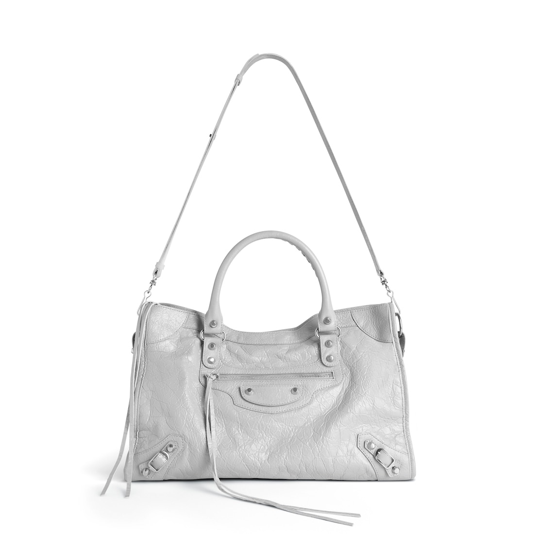 Women's Le City Bag Medium in Light Grey - 4