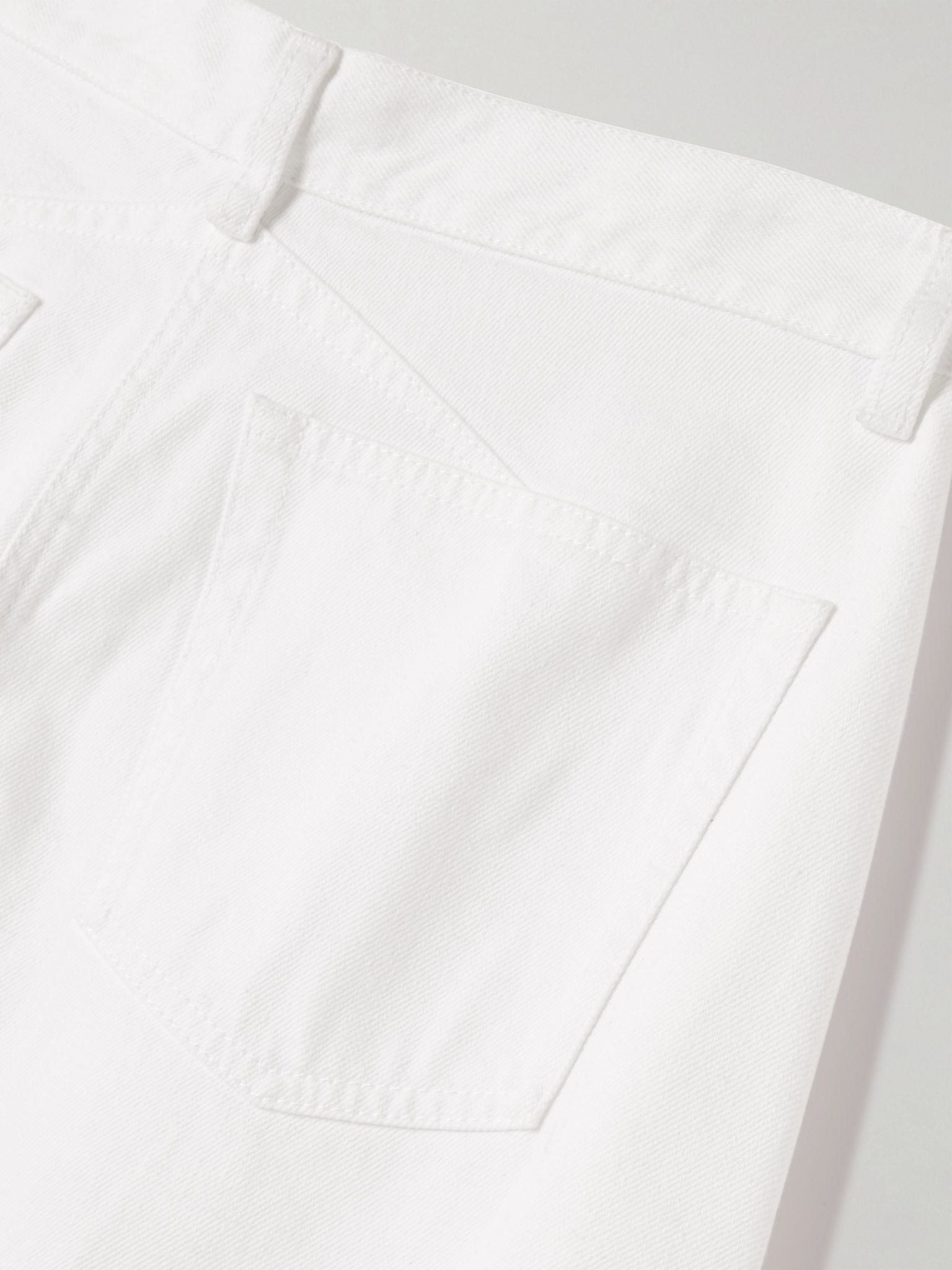 Mid-rise barrel-leg jeans White - 6