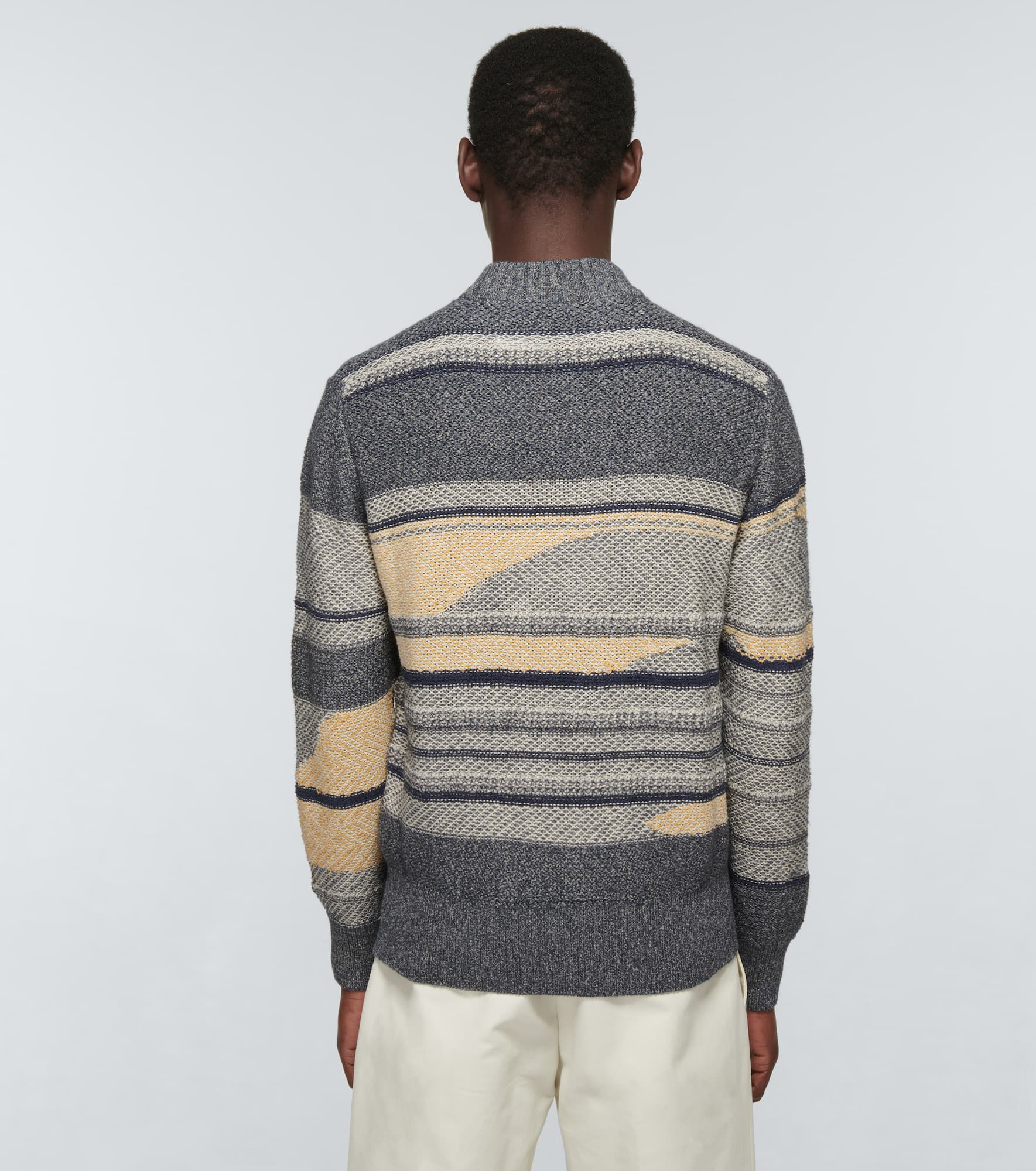 Knitgame intarsia silk-blend sweater - 4