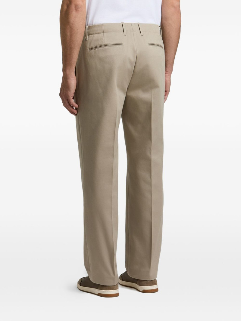 pressed-crease straight-leg trousers 3