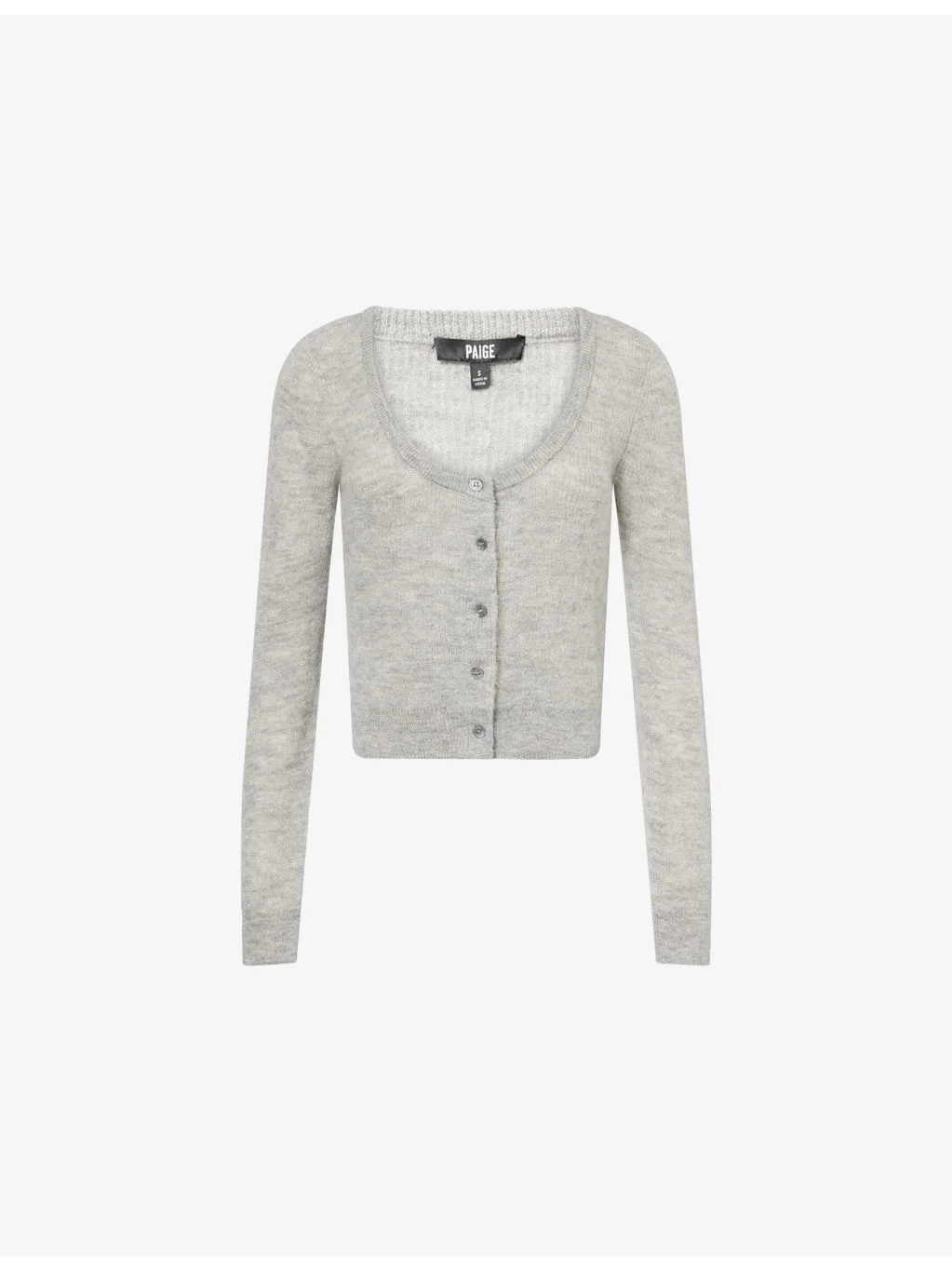Fortuna Scoop-Neck Wool-Blend Cardigan - 1