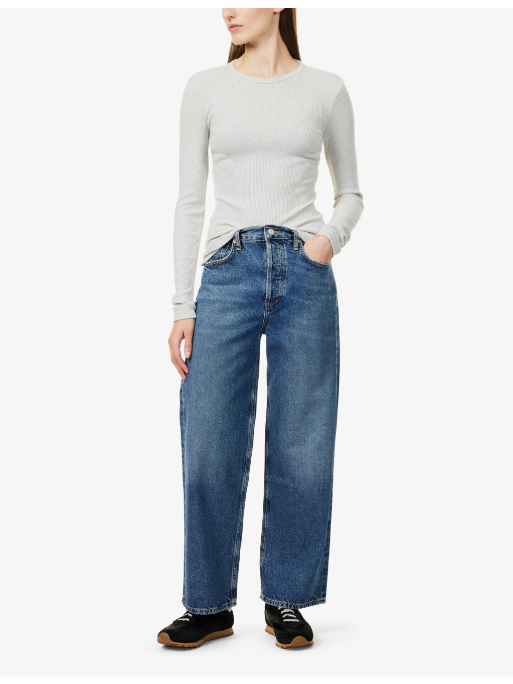 Ren high-rise wide-leg denim jeans - 2