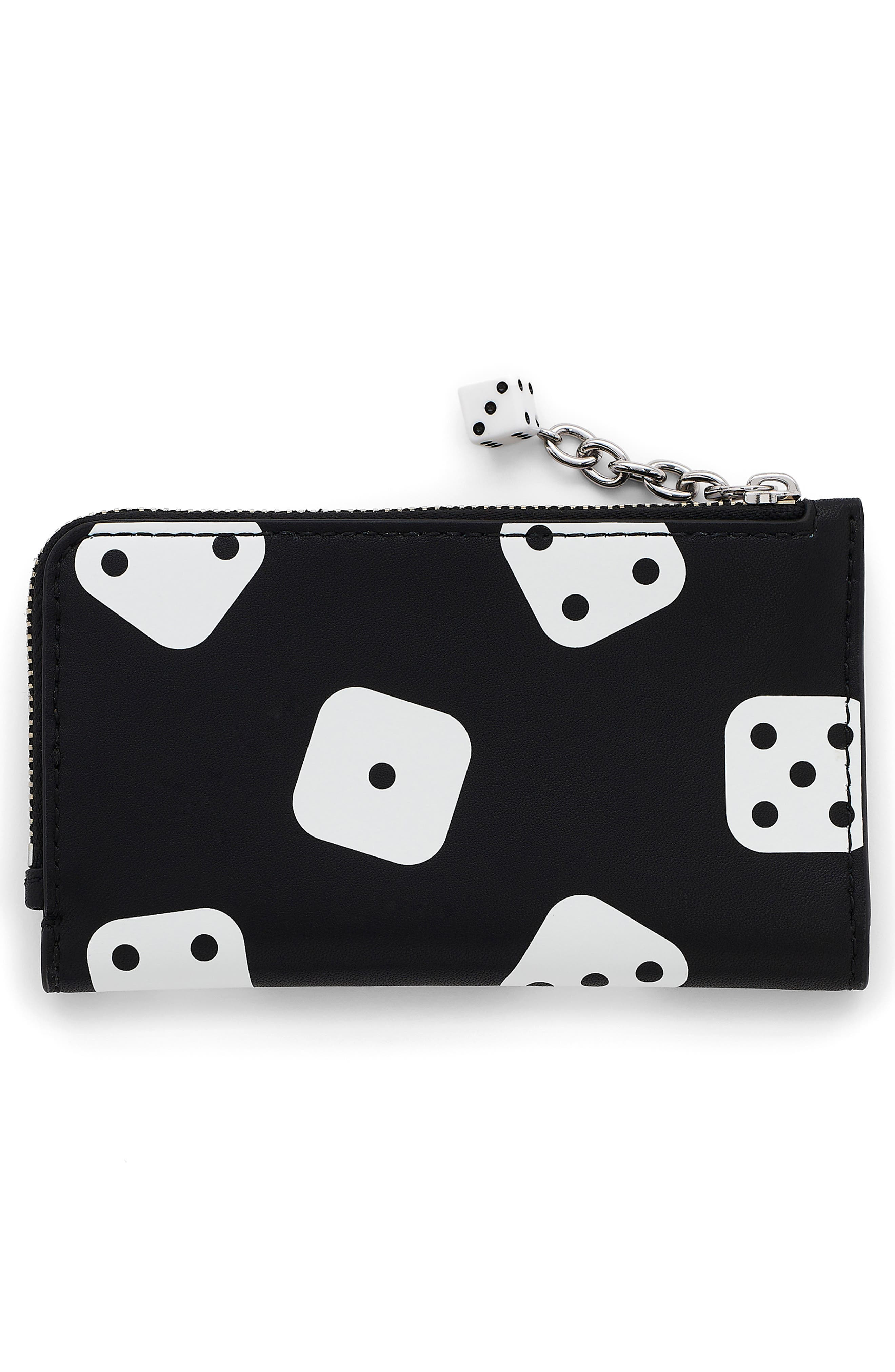 Marc Jacobs The Medium Flat Leather Wallet in Black/white at Nordstrom - 3