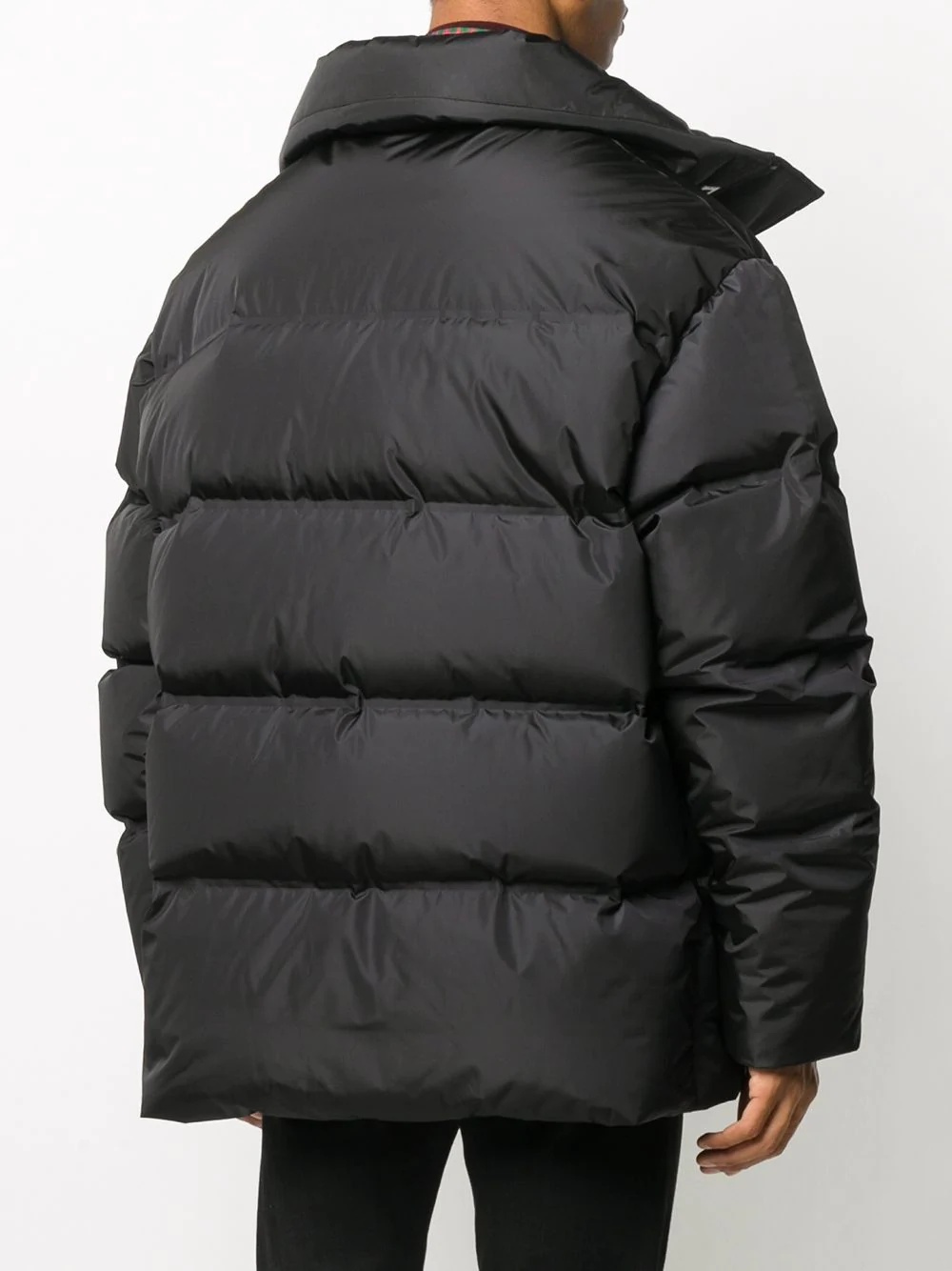 concealed logo padded jacket - 4