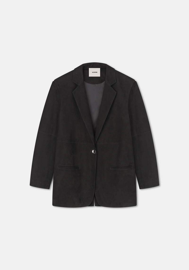 MERCEDES Classic suede blazer 1