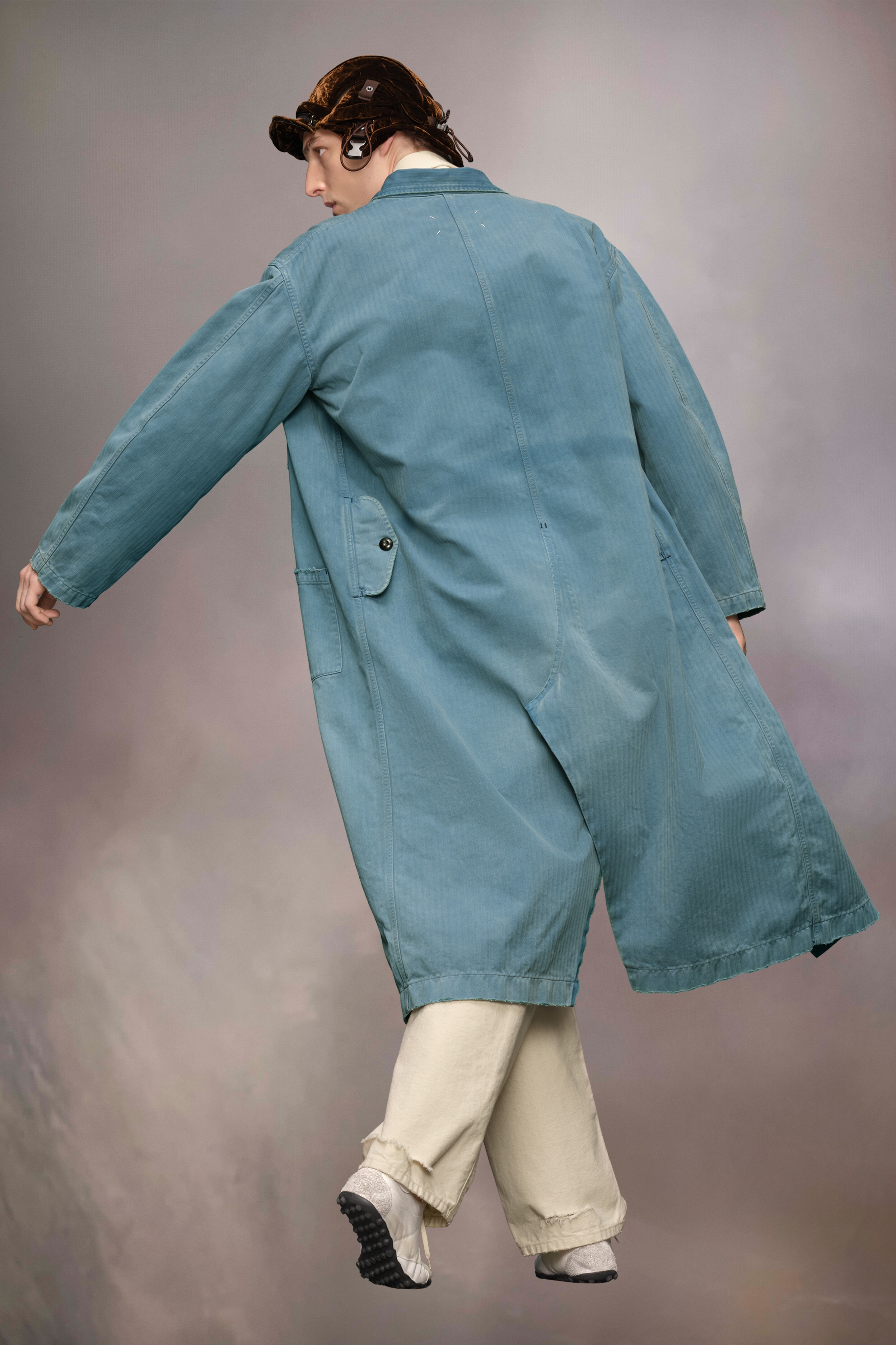 Herringbone trench coat - 5