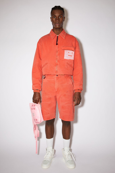 Acne Studios Workwear shorts - Mandarin orange outlook