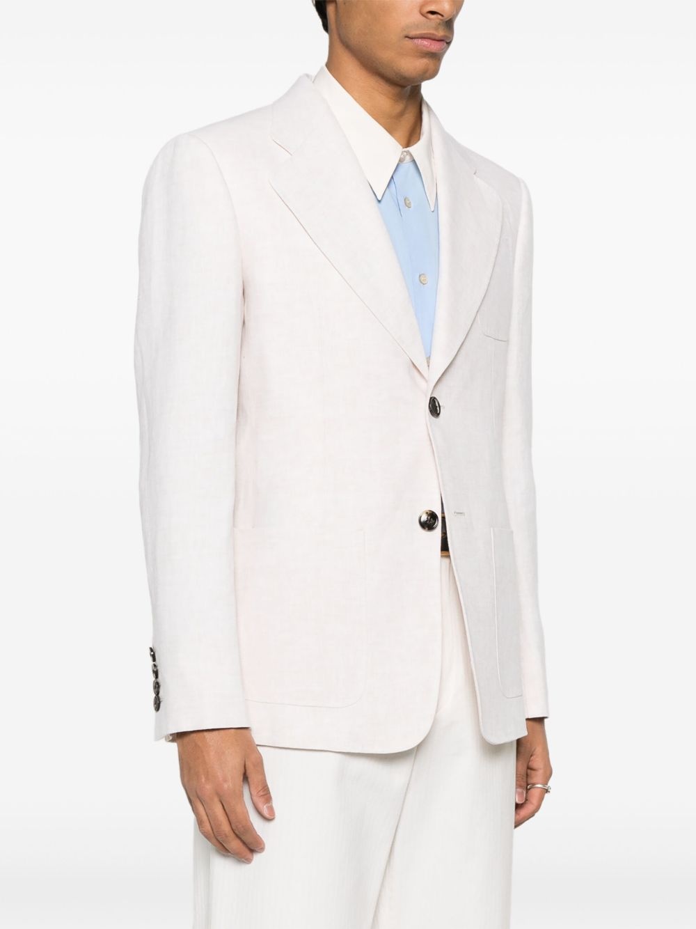 linen blazer - 3