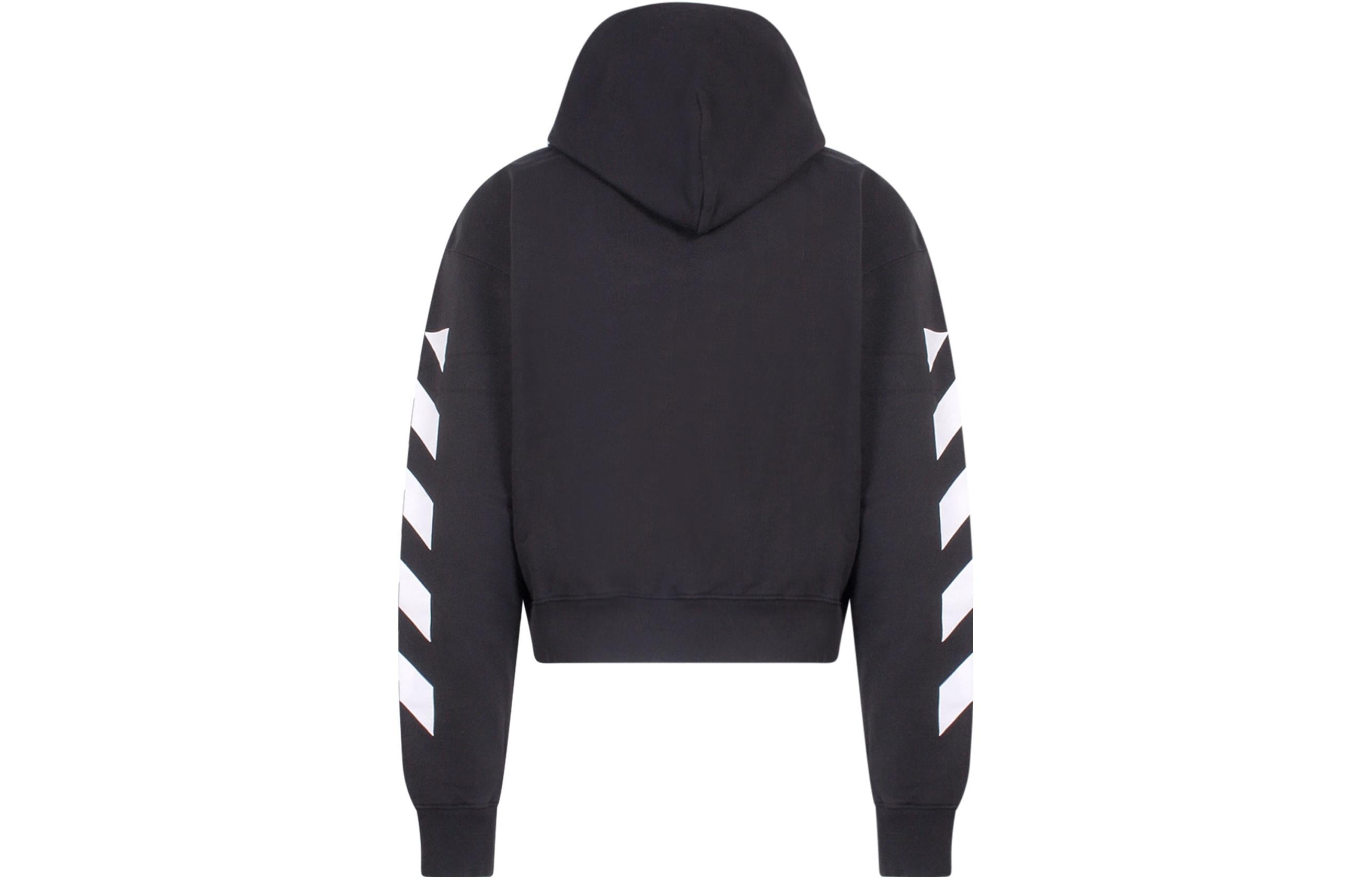Off-White SS22 sleeve White Stripe Pullover Ordinary Version Black OMBB037C99FLE0011001 - 2