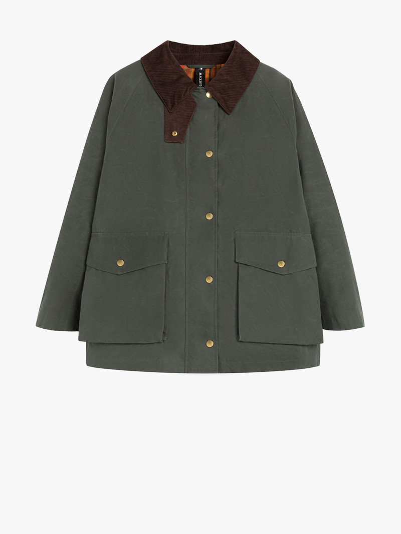 BLAIR GREEN WAXED COTTON FIELD JACKET 1