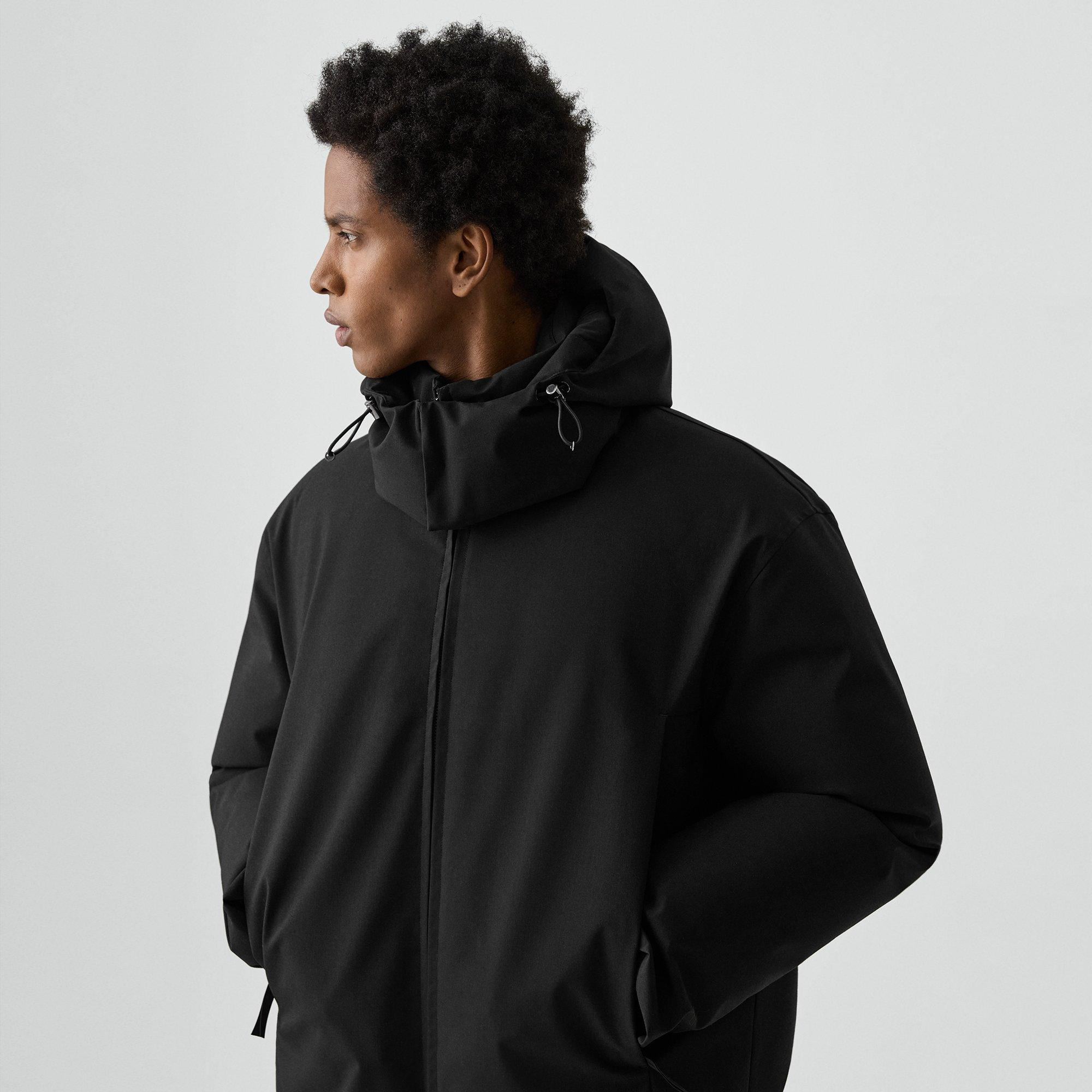 Hooded Jacket in Bonded Wool-Blend - 5