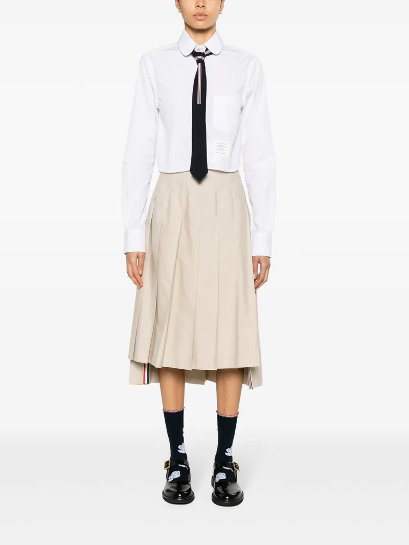 Thom Browne Classic Cropped Round Collar Shirt outlook