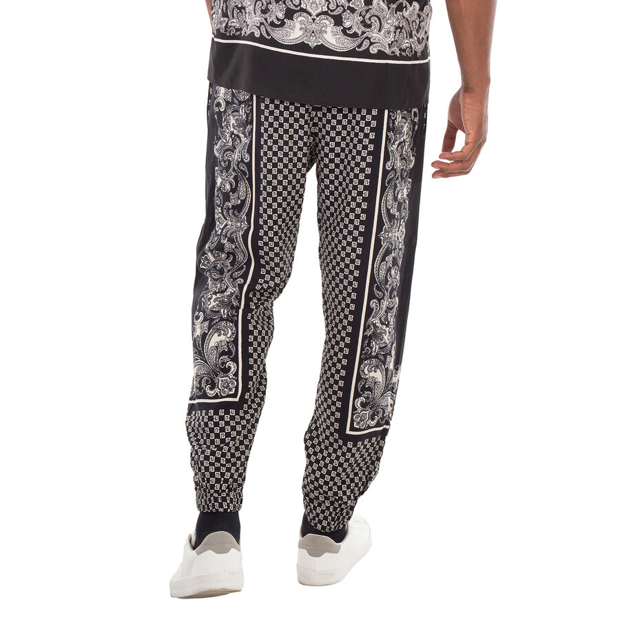 Balmain Mini Monogram Paisley Print Trousers - 5