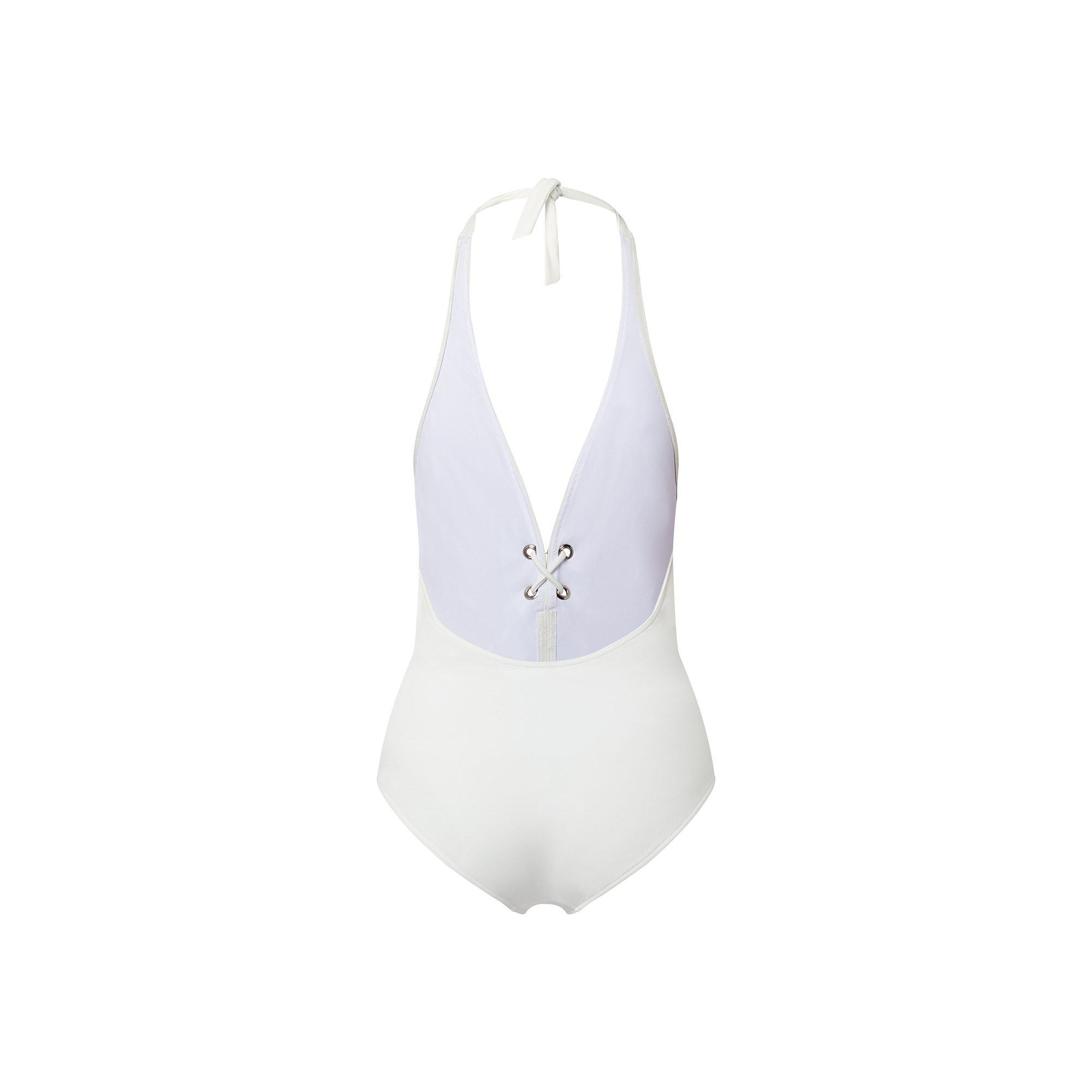 Lace Front One-Piece Swimsuit - 3