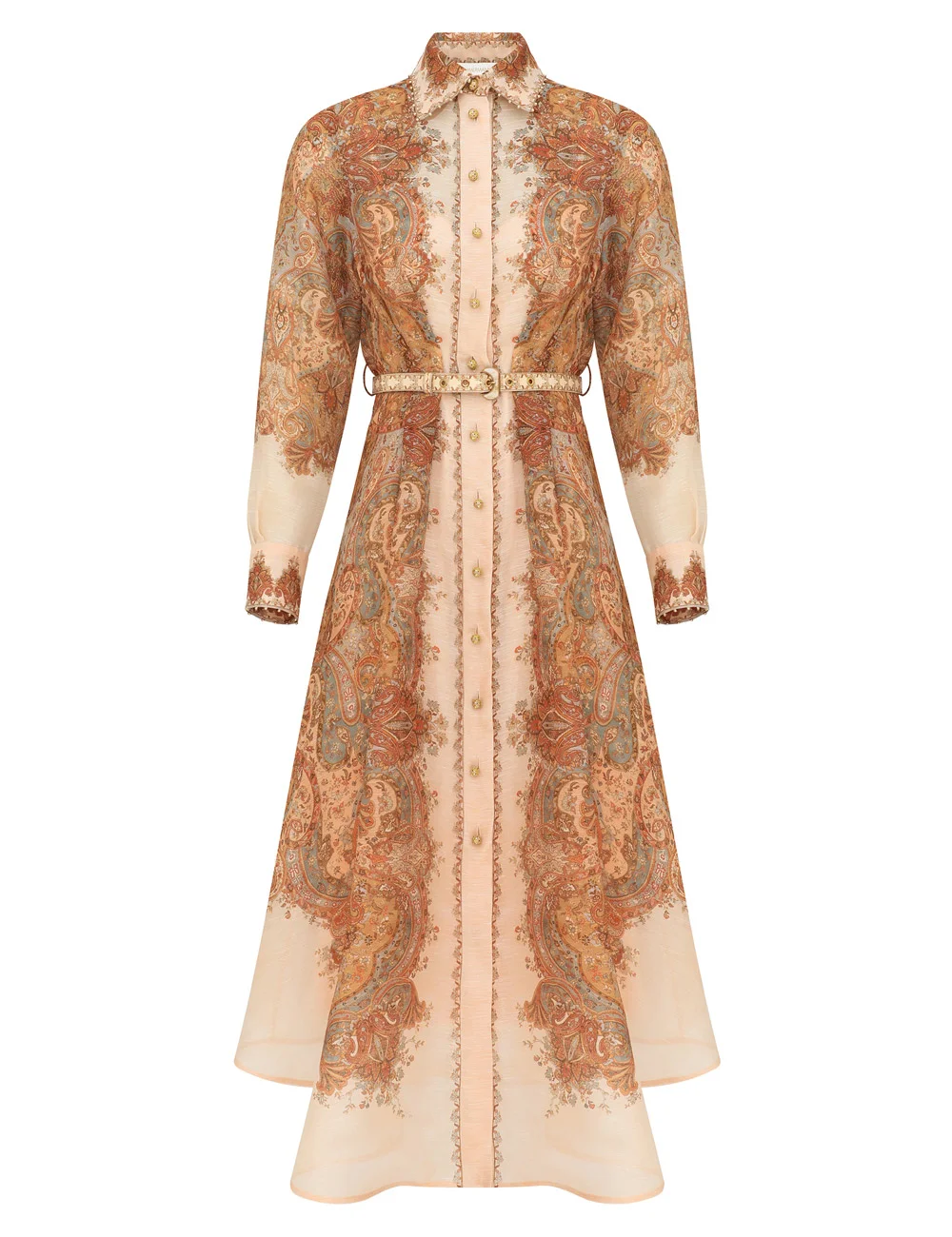MOMENTUM MIDI SHIRT DRESS - 1