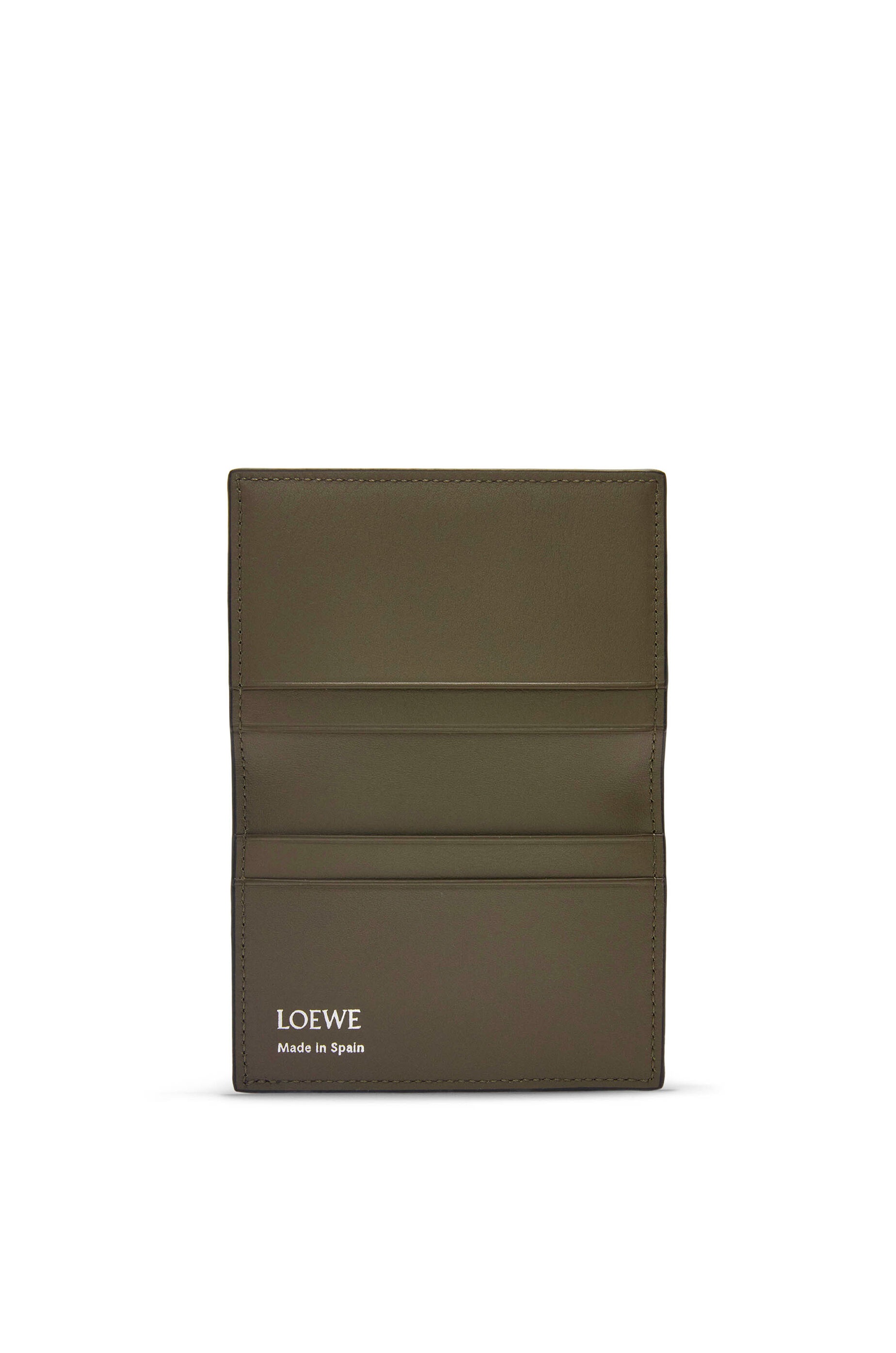 Slim bifold cardholder in shiny nappa calfskin - 2