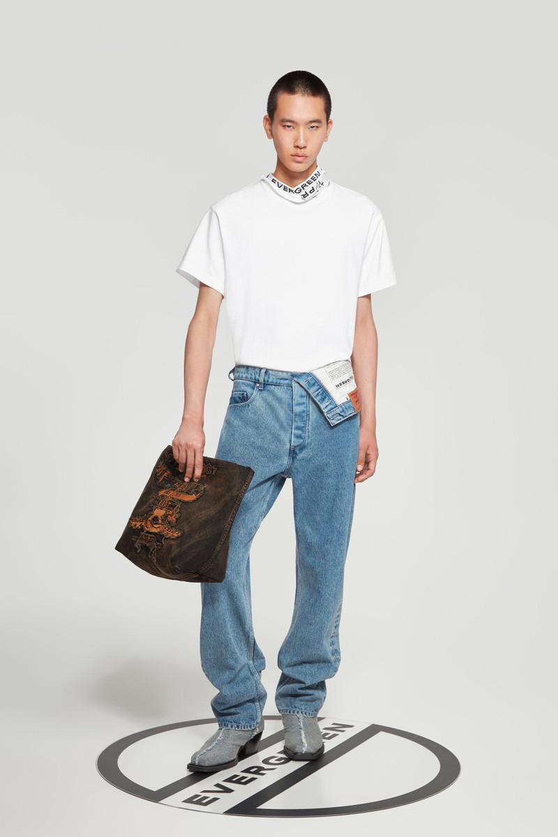Classic Asymmetric Waist Jeans 7