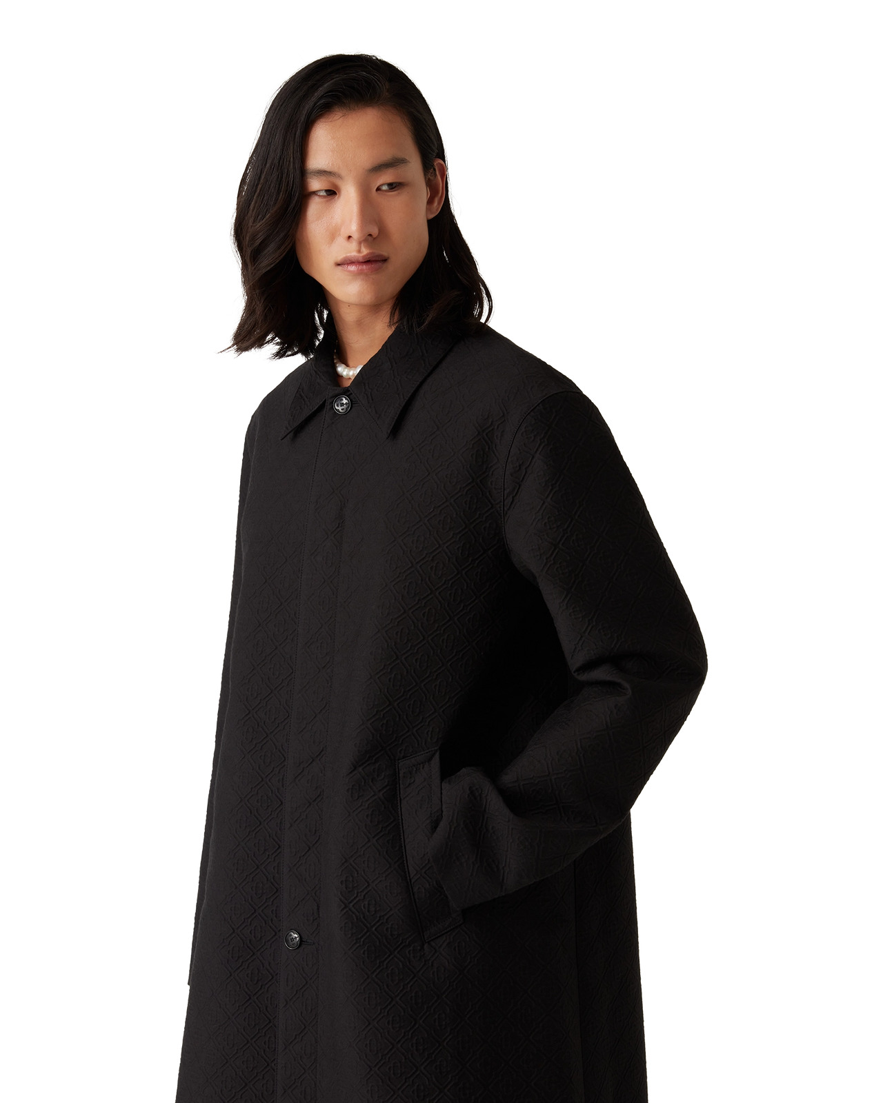 Jacquard Car Coat | Casablanca Paris - 6
